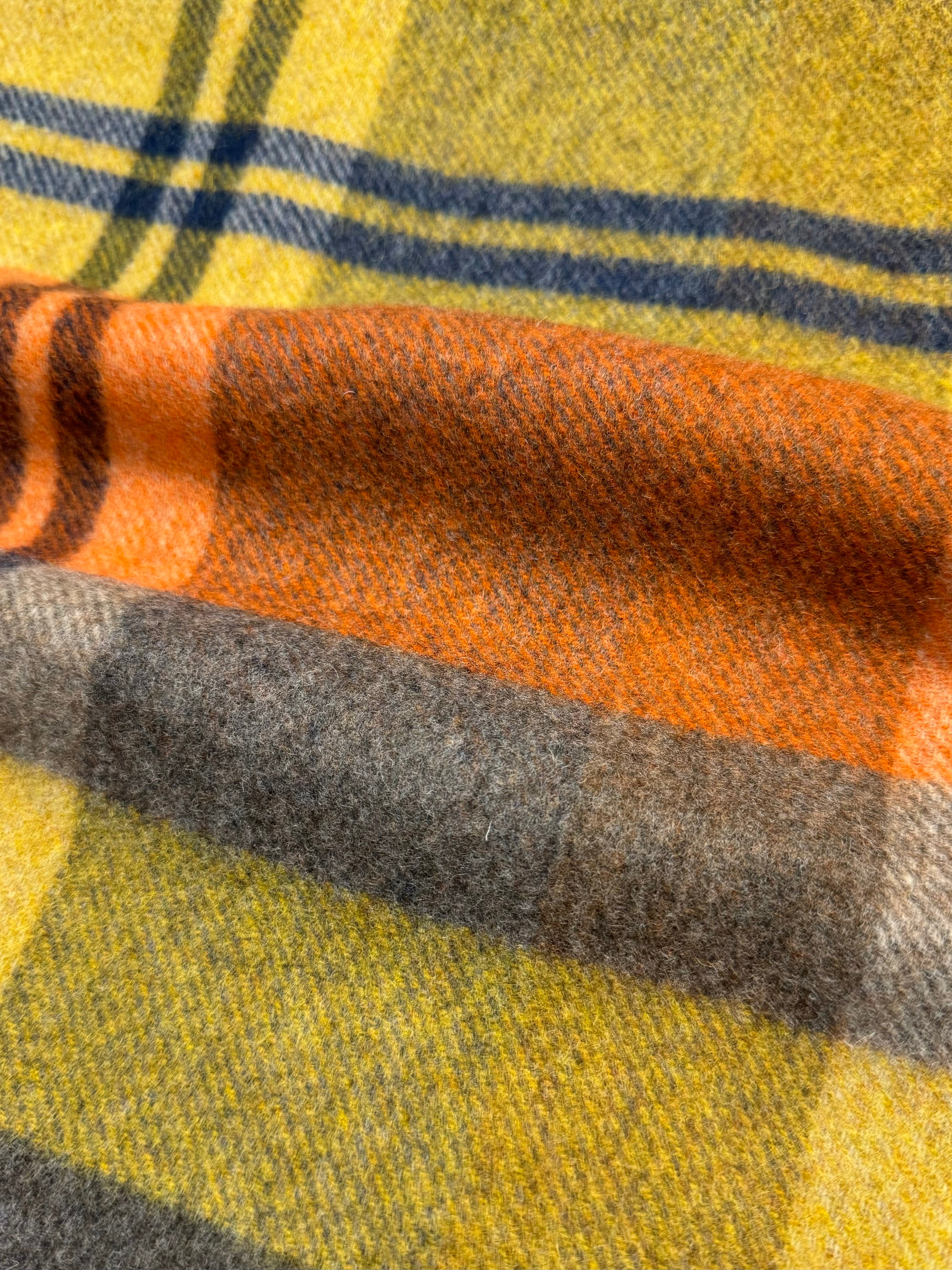 Sciarpa in lana tartan arancione FRESCO