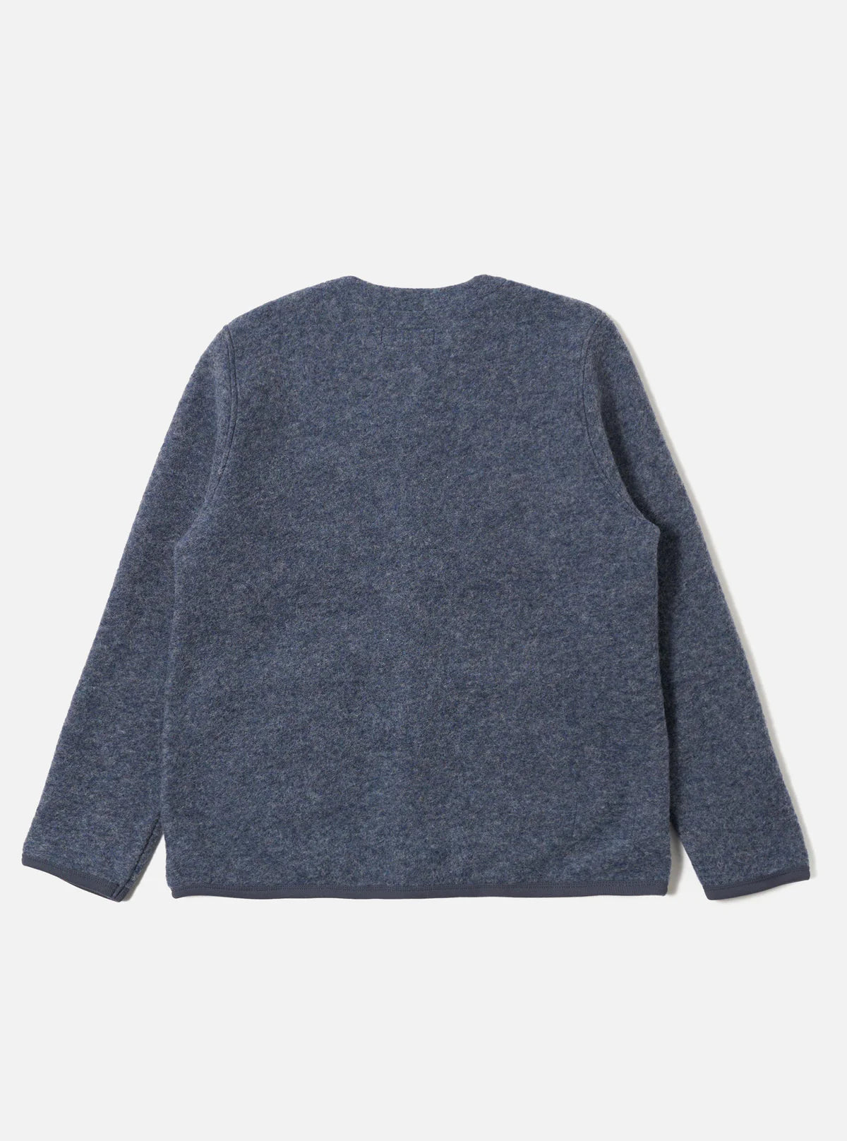 UNIVERSAL WORKS Slate Blue Wool Fleece Cardigan