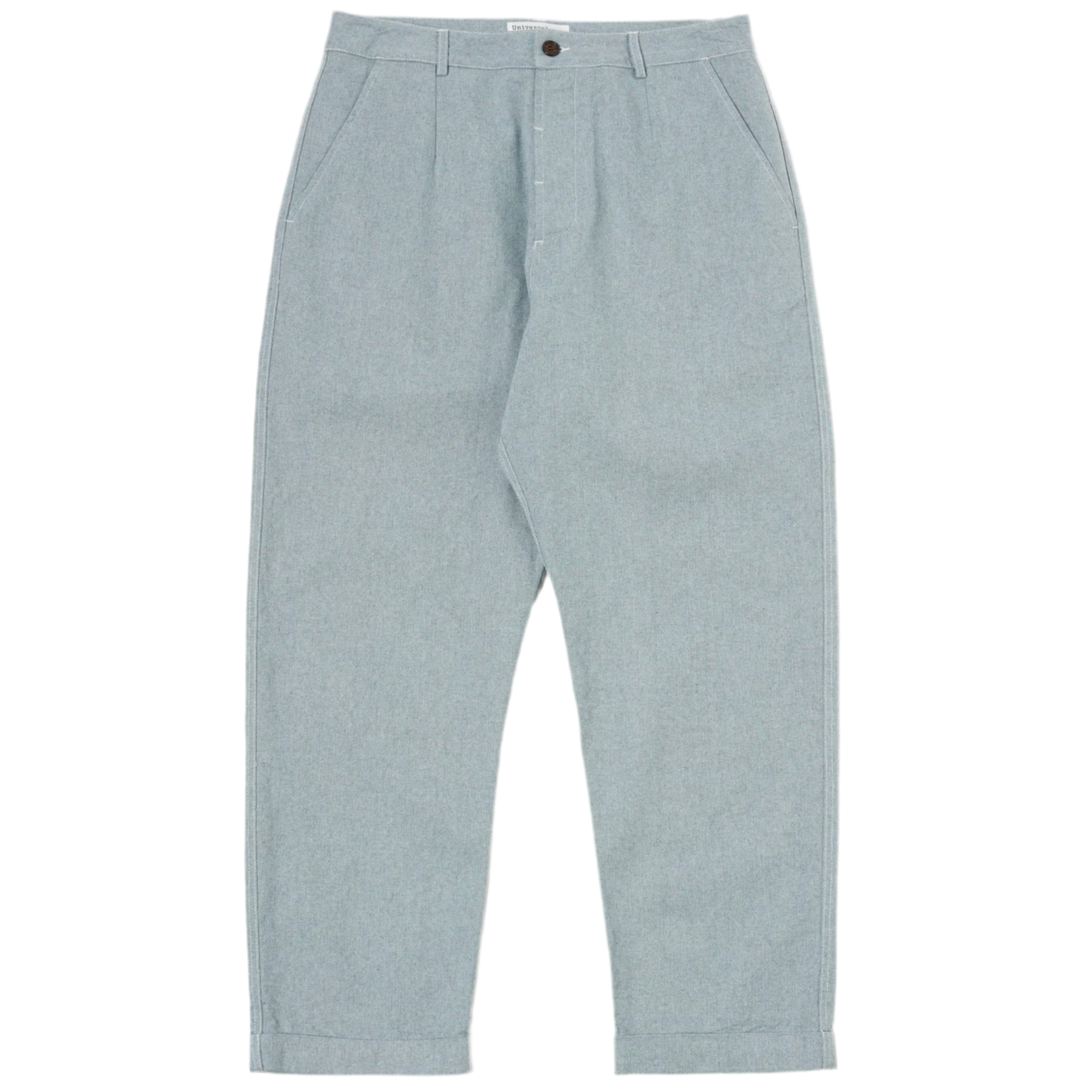 UNIVERSAL WORKS Super Chino in Indigo Reworked Jean Cloth