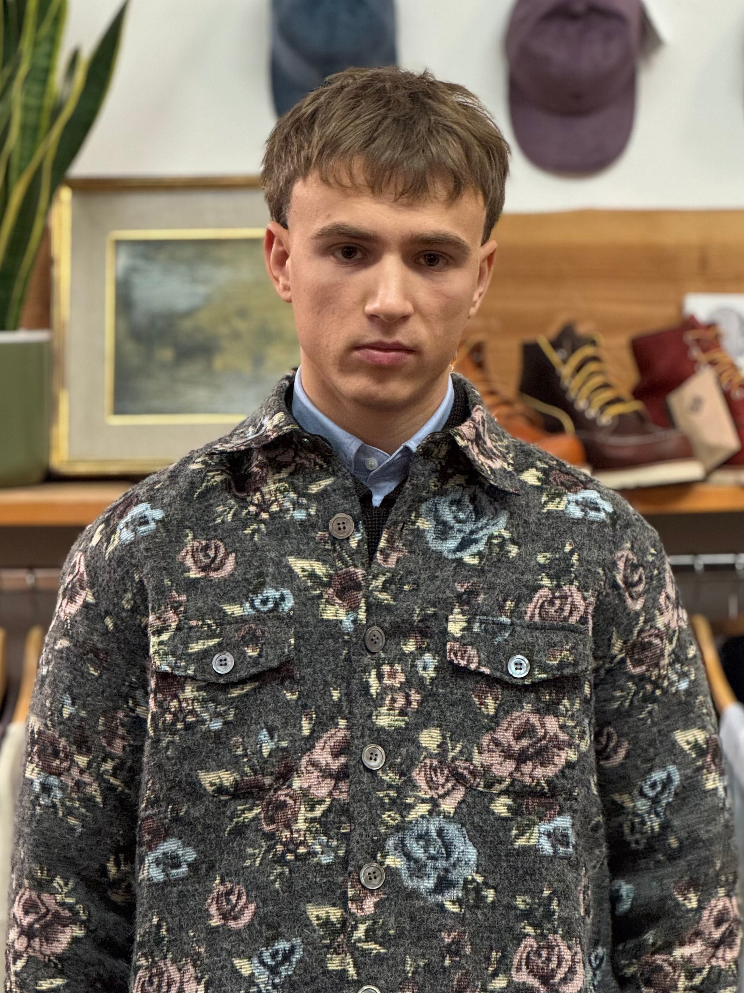 FRESH Flowers Jacquard Overshirt