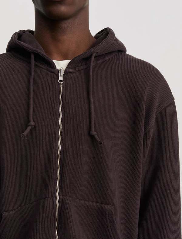ANOTHER ASPECT Another Zip Hoodie 1.0 Dark Brown
