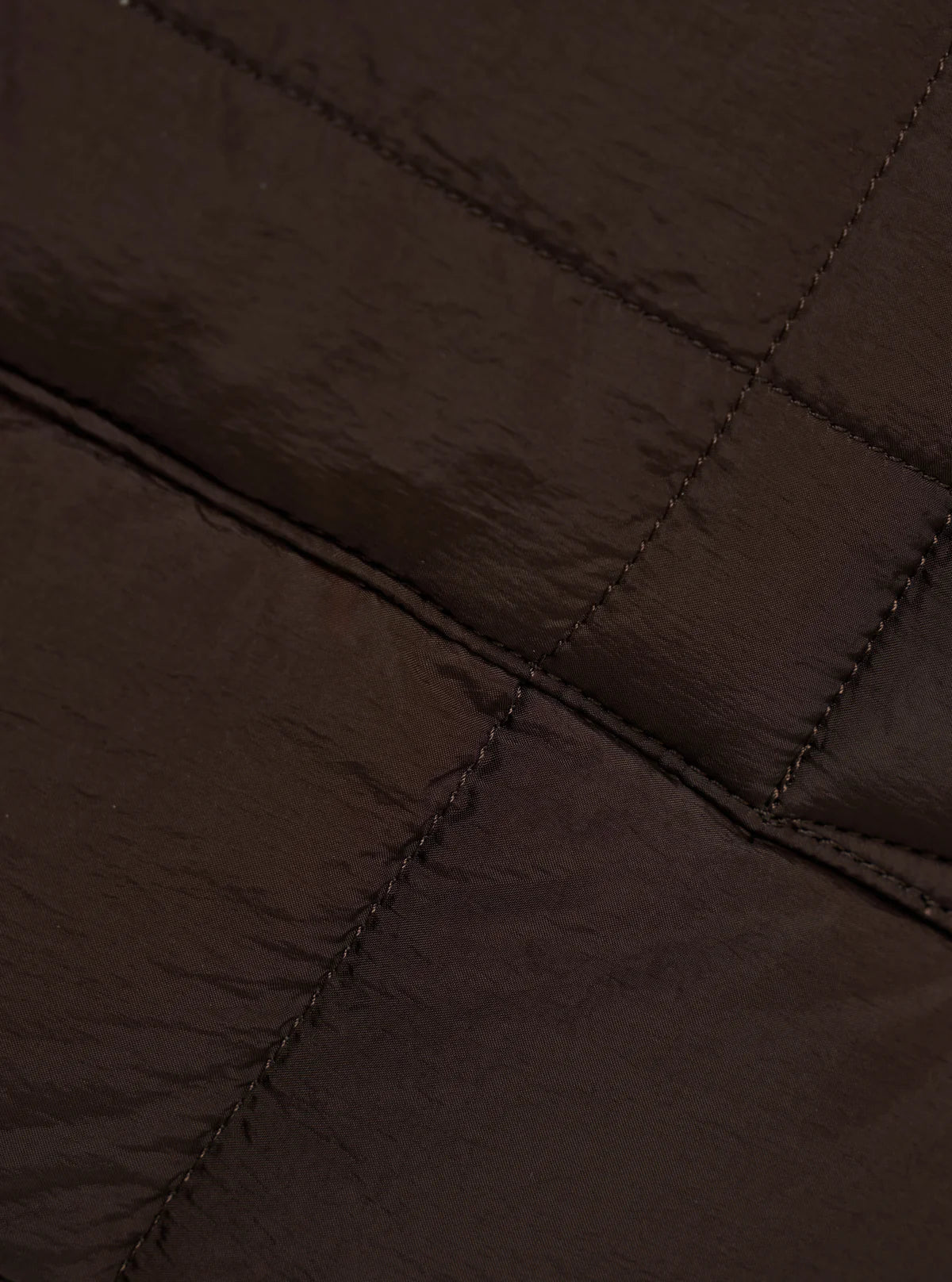 TAION x UNIVERSAL WORKS Brown Nylon Soft Shell Down Cardigan