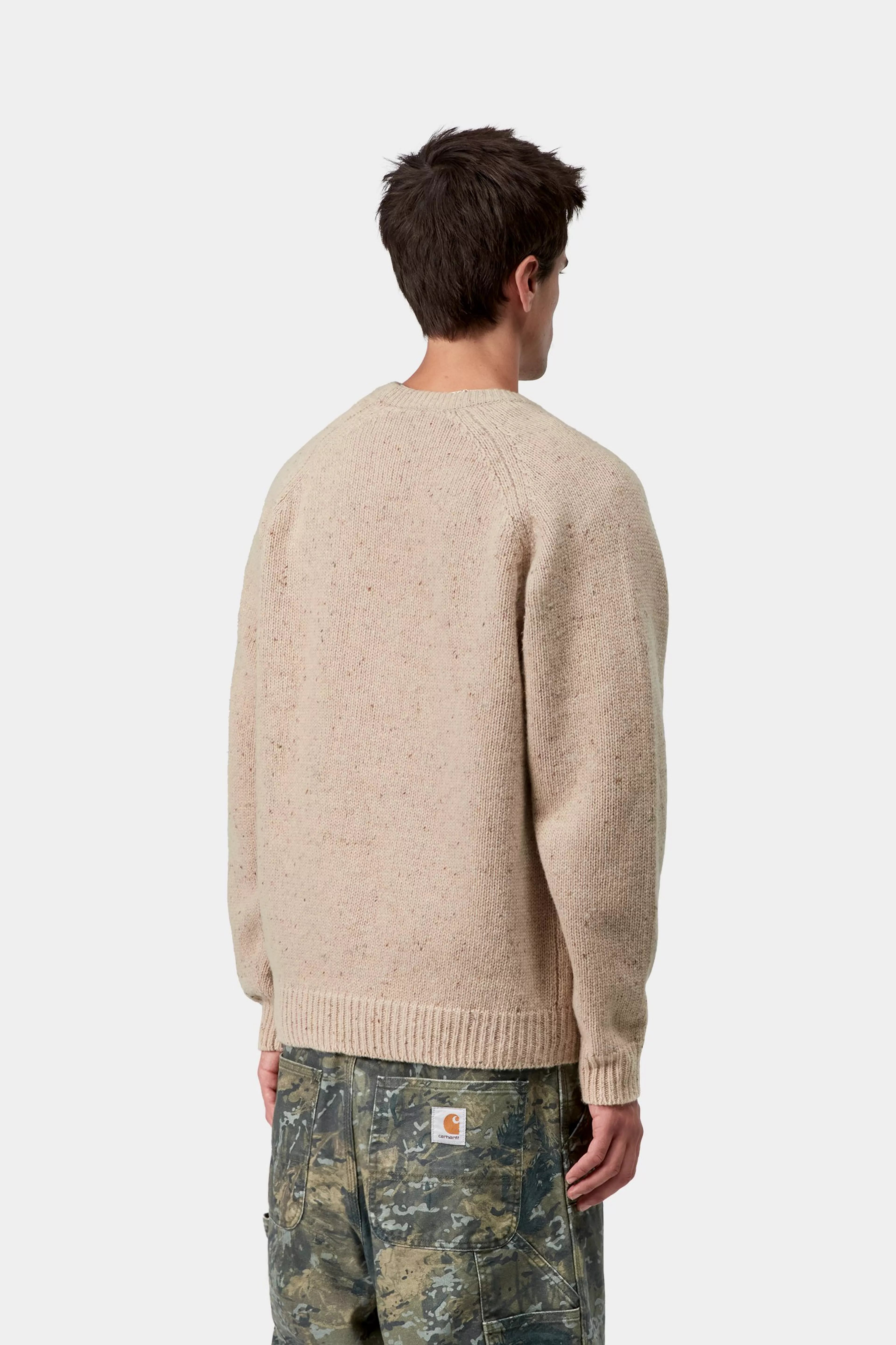 CARHARTT WIP Anglistic Sweater Speckled Fleur De Sel