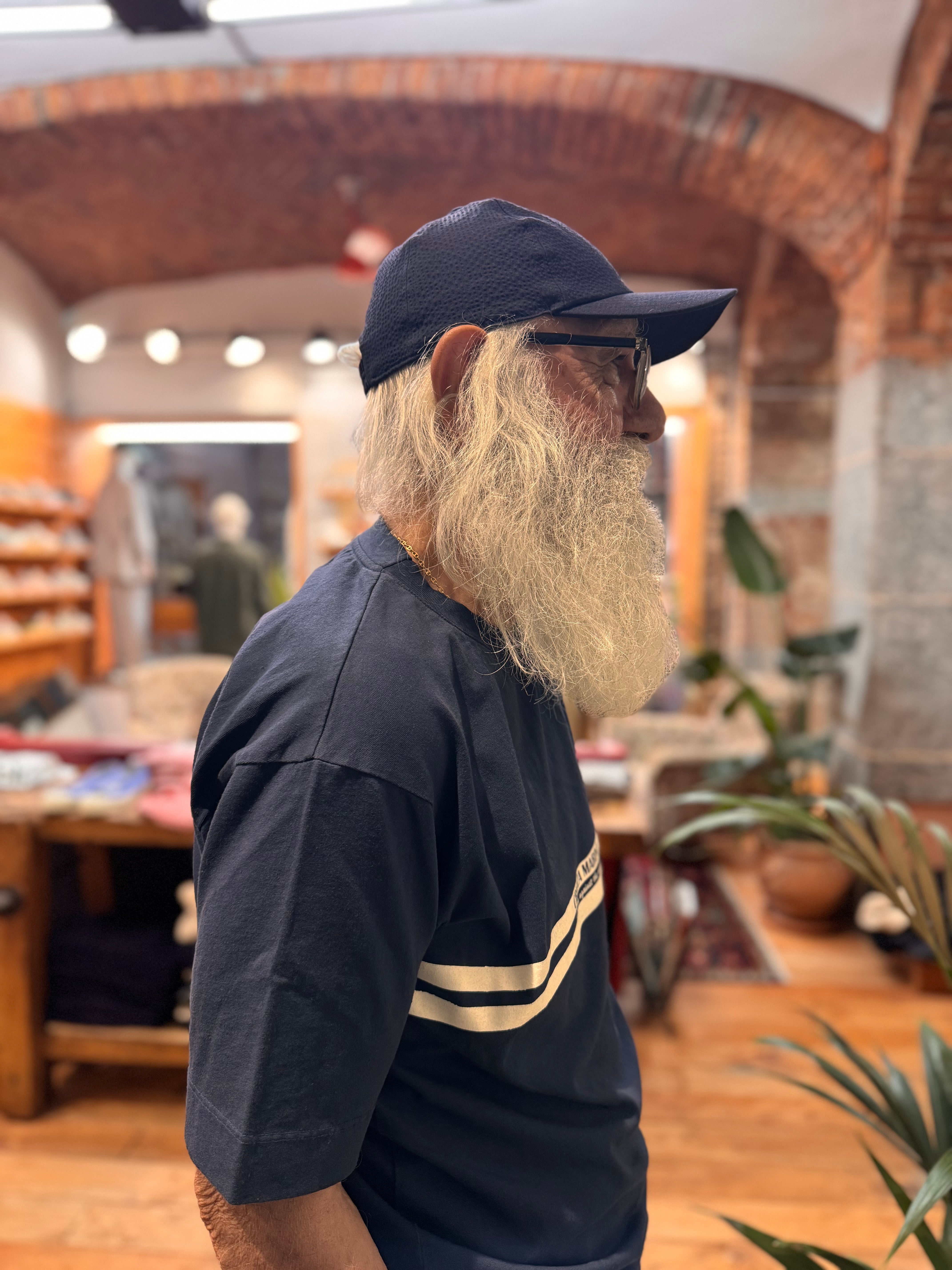 T-shirt in cotone FRESH Creuza Marina blu navy
