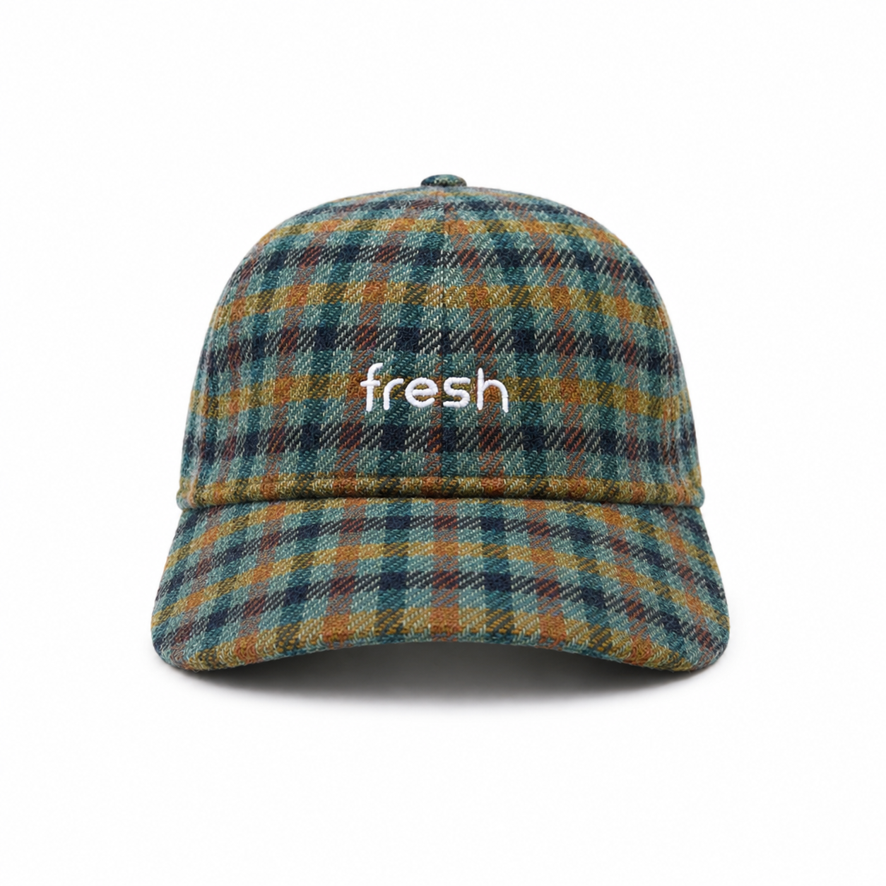 FRESH Shetland Wool Cap Tartan Blue