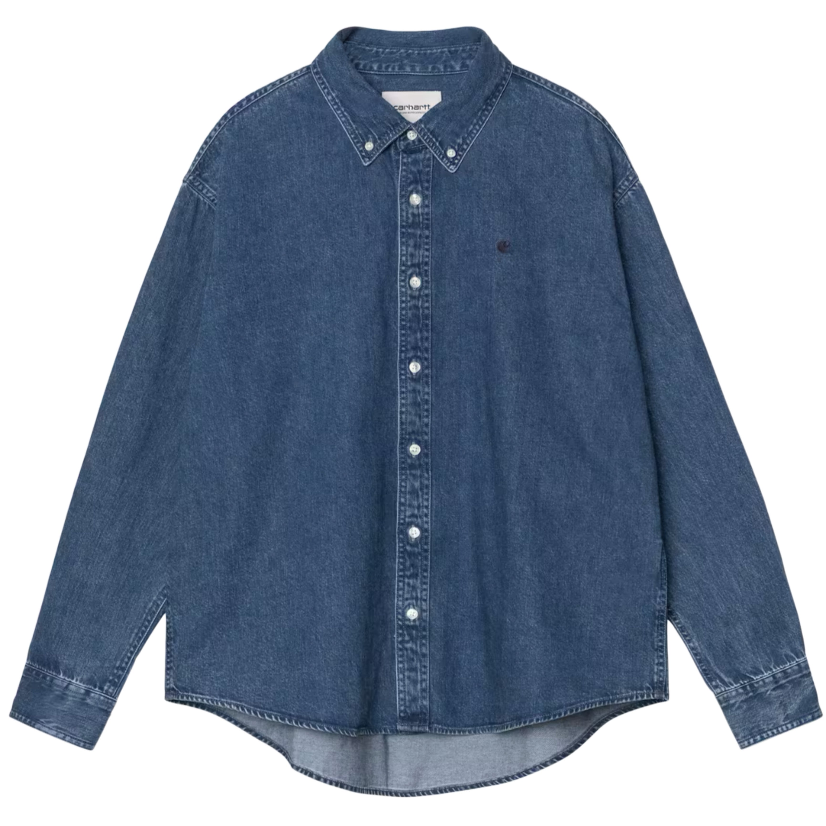 CARHARTT WIP L/S Lucas Shirt Blue Stone Washed