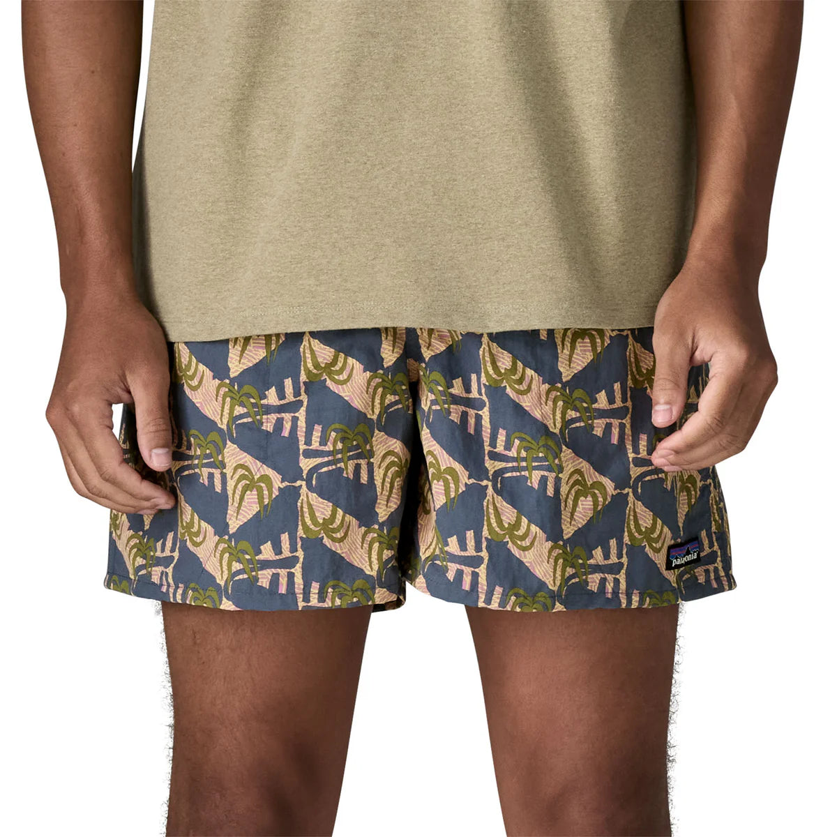 PATAGONIA Men's Baggies™ Shorts - 5" Jaguar Geo: Dolomite Blue