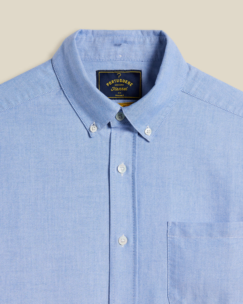 PORTUGUESE FLANNEL Belavista Open Blue Shirt