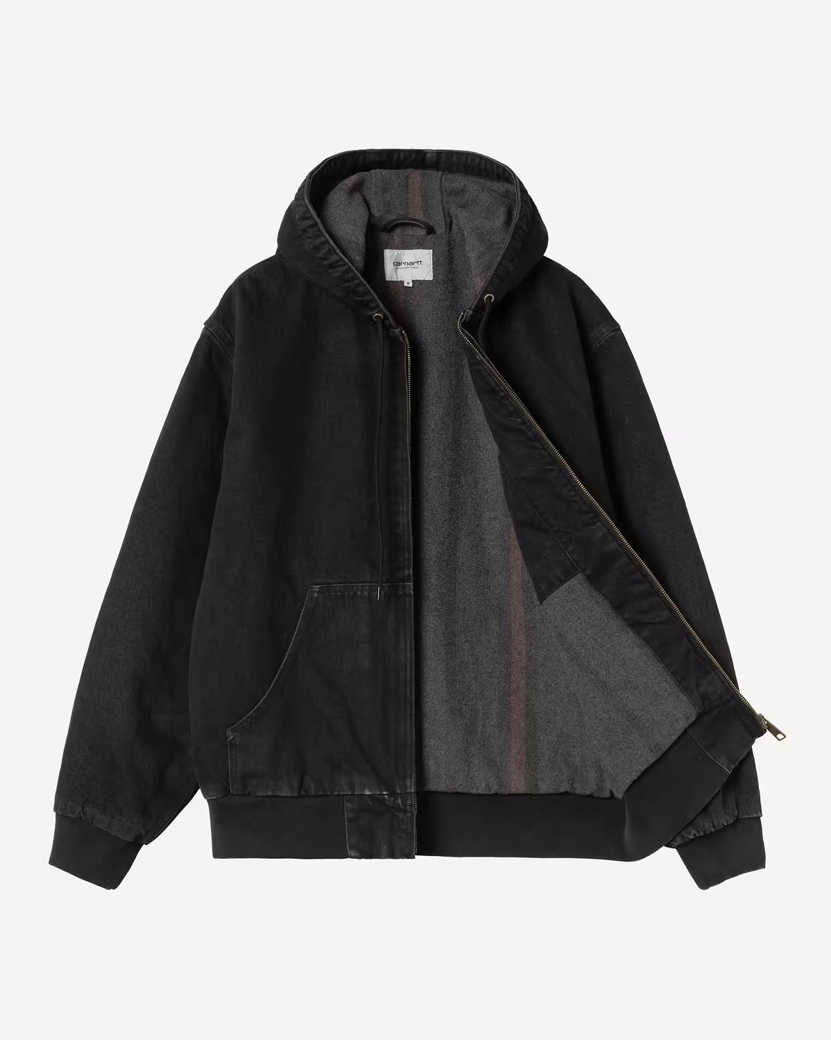 CARHARTT WIP OG Active Jacket Black Stone Washed Canvas