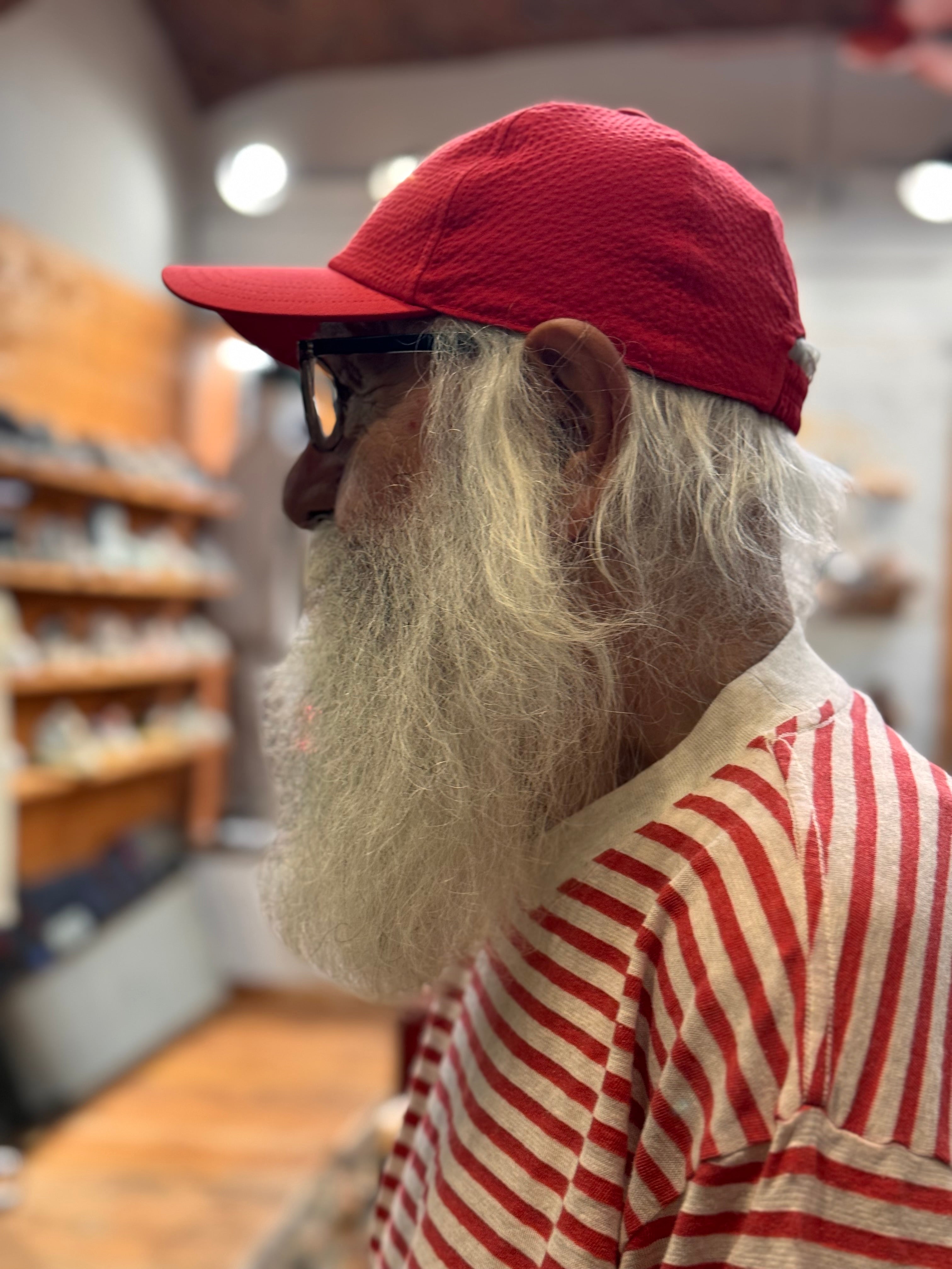 FRESH Seersucker Cap in Red