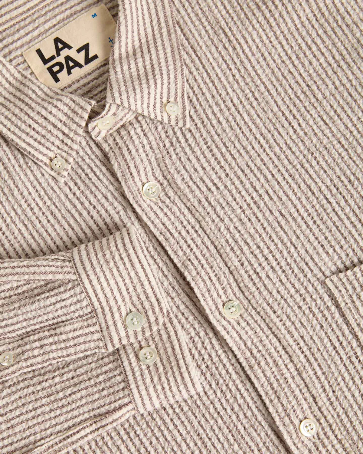 LA PAZ Branco Aztec Brown Stripes Shirt