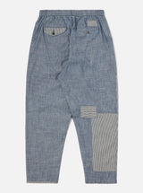 UNIVERSAL WORKS Patched Pleated Track Pant In Indigo