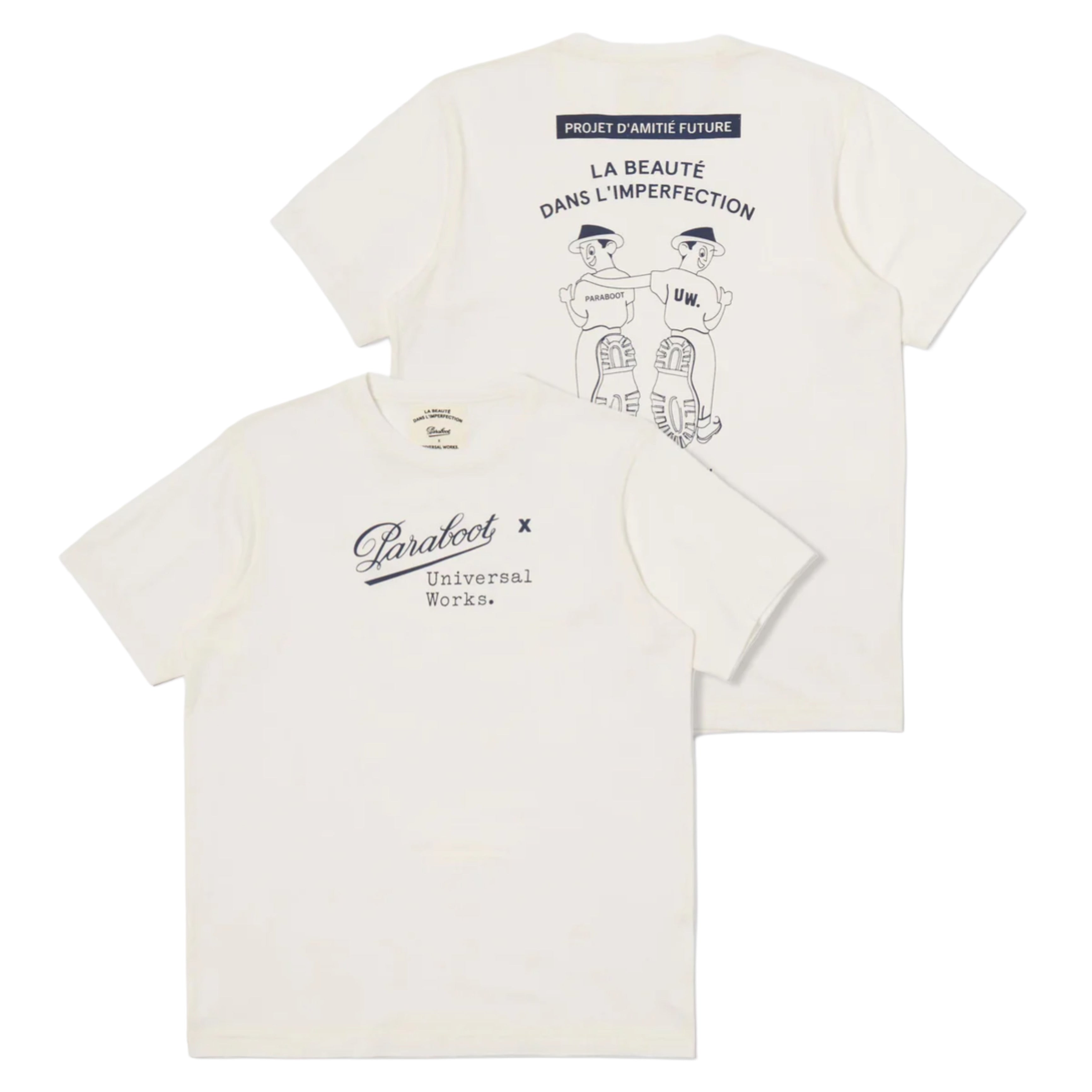 PARABOOT x Universal Works Ecru Single Jersey Short Sleeve Tee