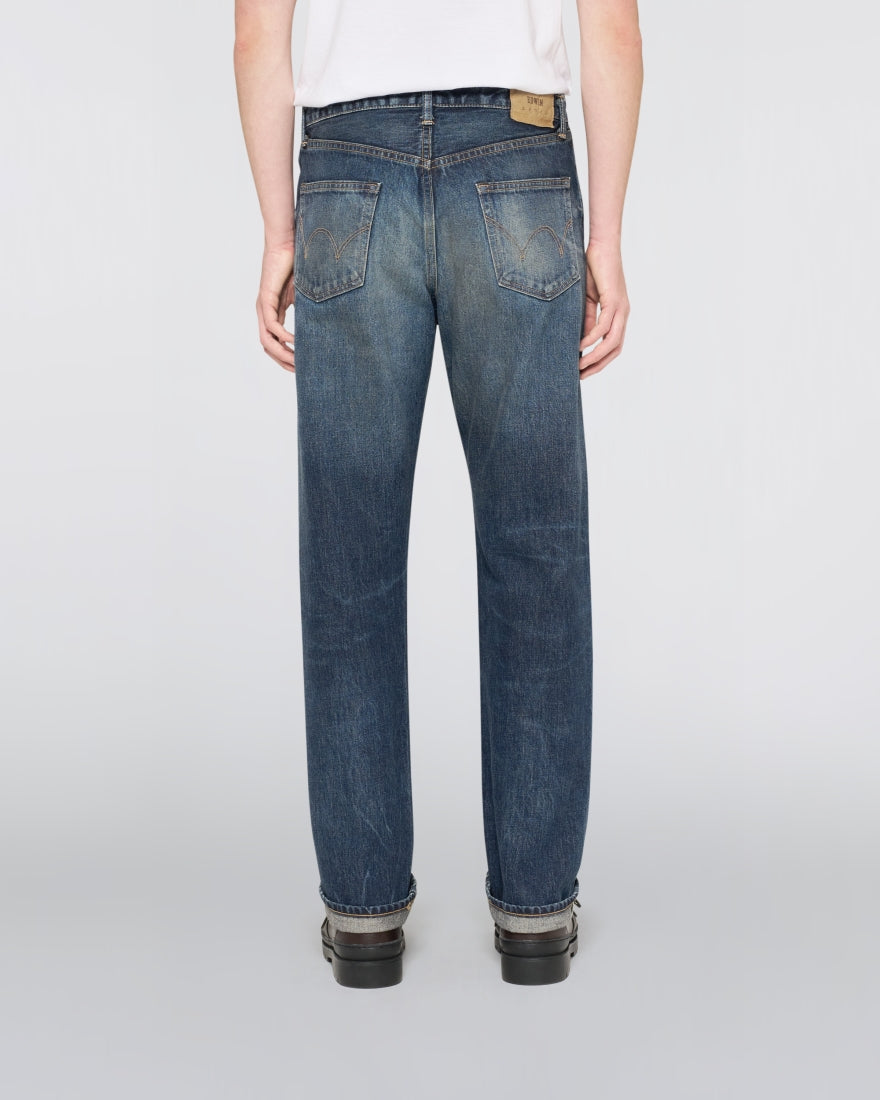 EDWIN Regular Straight Jeans Blue Dark Used
