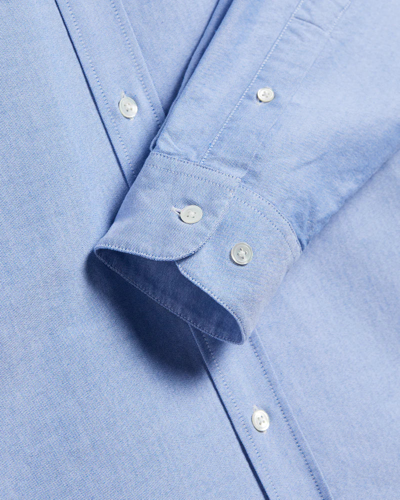 PORTUGUESE FLANNEL Belavista Open Blue Shirt