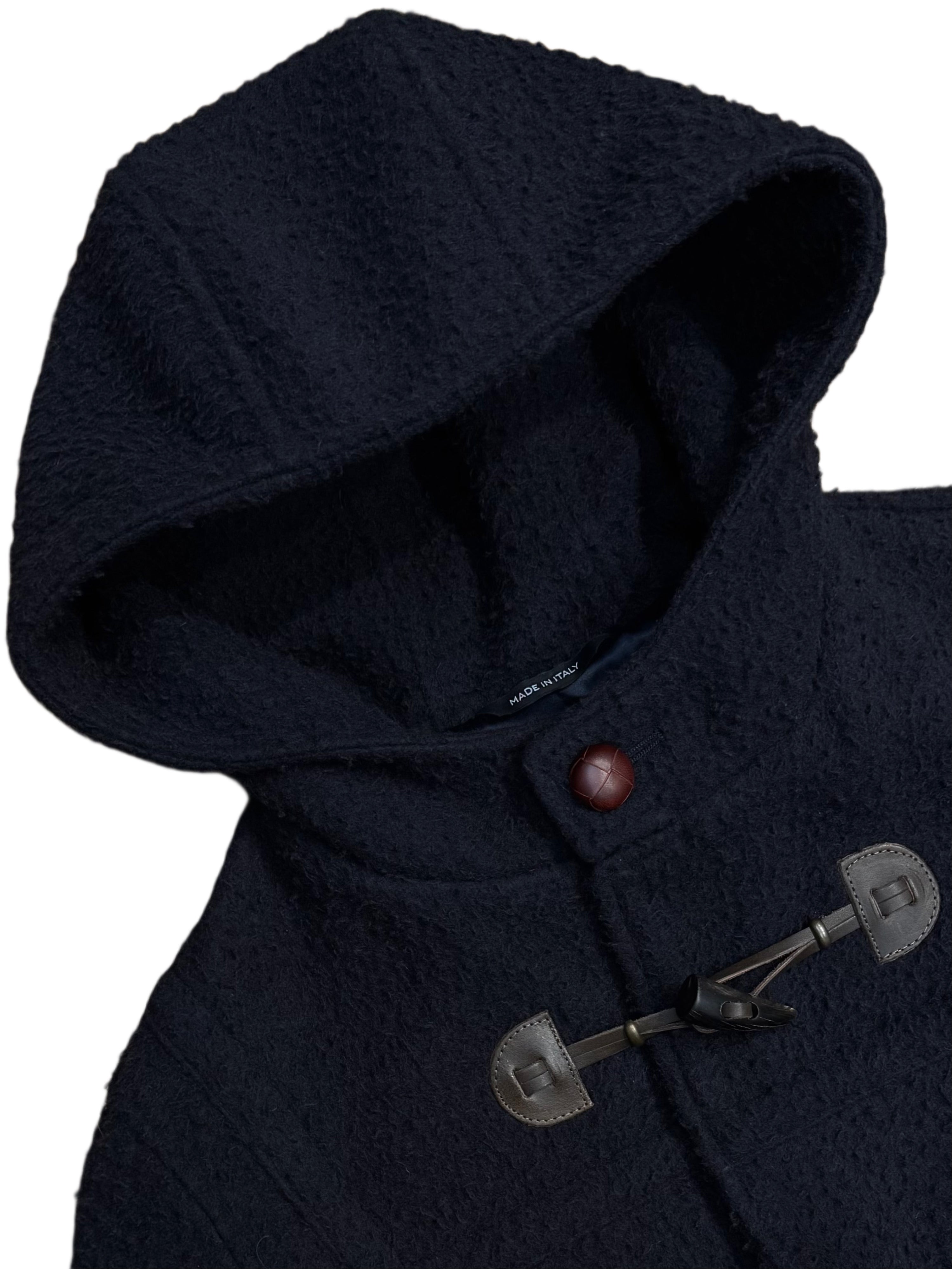 FRESH Montgomery Duffle Coat Casentino Wool in Dark Navy
