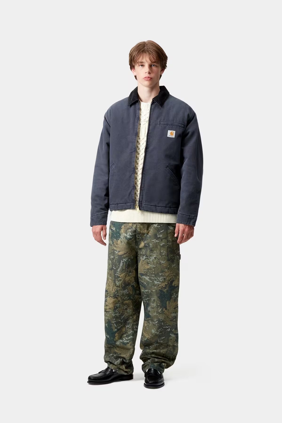 CARHARTT WIP OG Detroit Jacket Dark Navy Black Canvas
