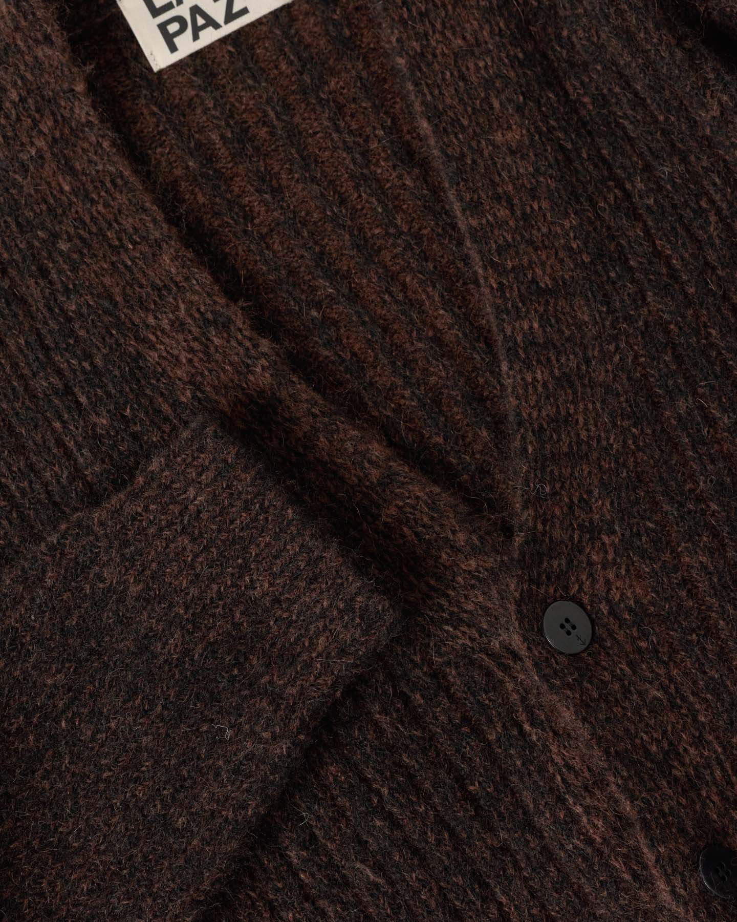 LA PAZ Queiroz Cardigan noir et marron