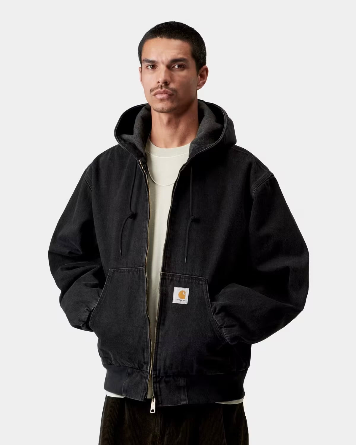 CARHARTT WIP OG Active Jacket Black Stone Washed Canvas