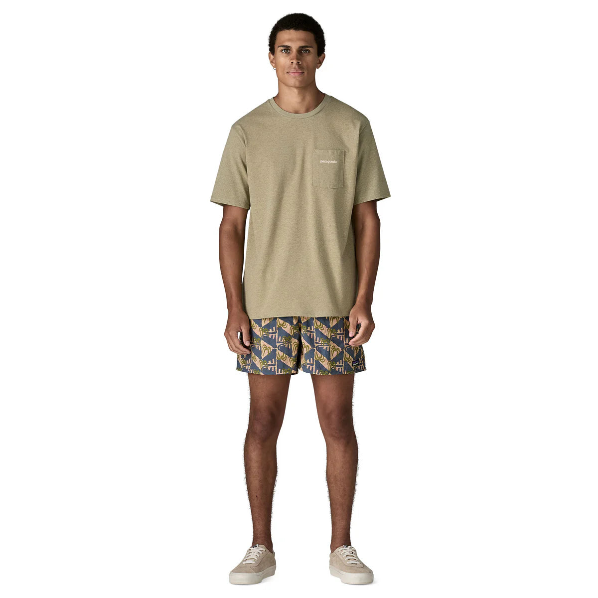 PATAGONIA Pantaloncini da Uomo Baggies™ - 5" Jaguar Geo: Dolomite Blue