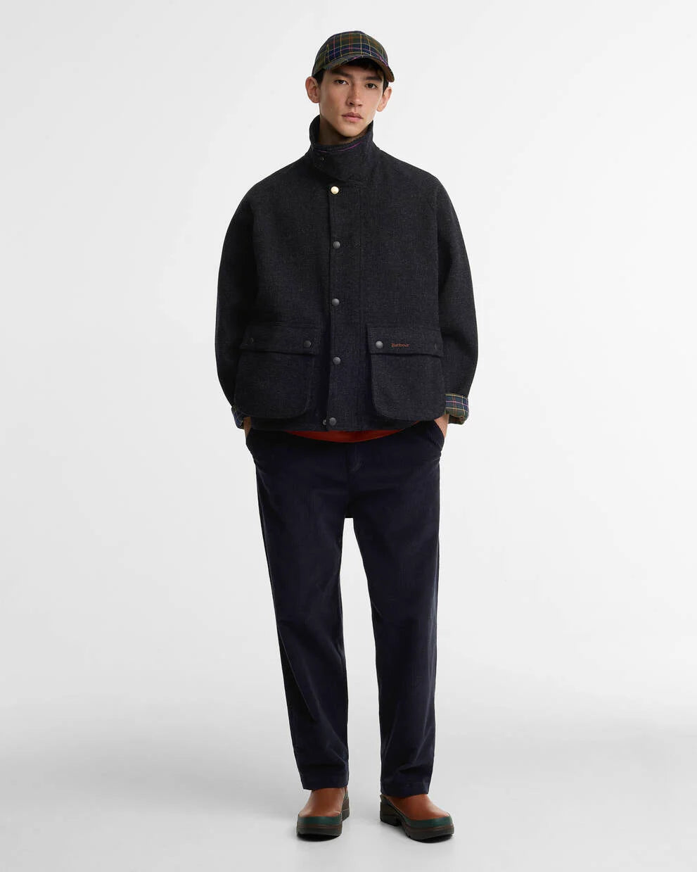 BARBOUR x Paul Smith Barbour Charcoal Transport Wool Jacket