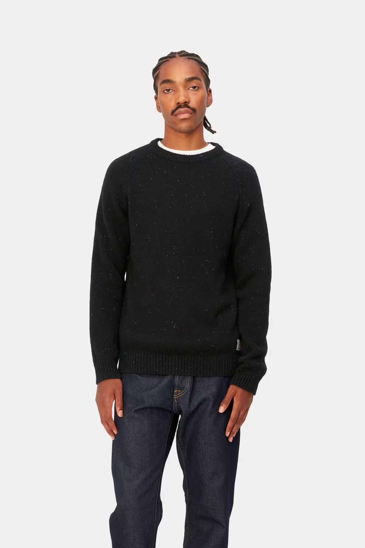 CARHARTT WIP Anglistic Sweater Speckled Black