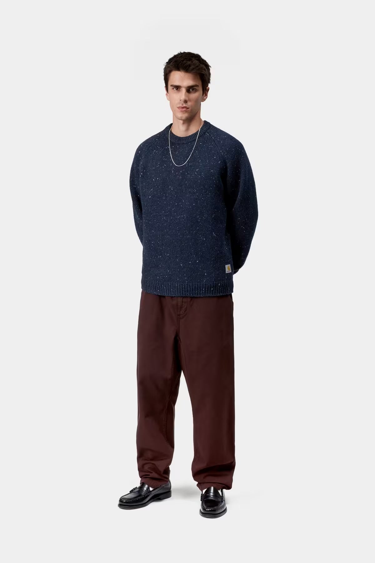 CARHARTT WIP Anglistic Sweater Speckled Jupiter