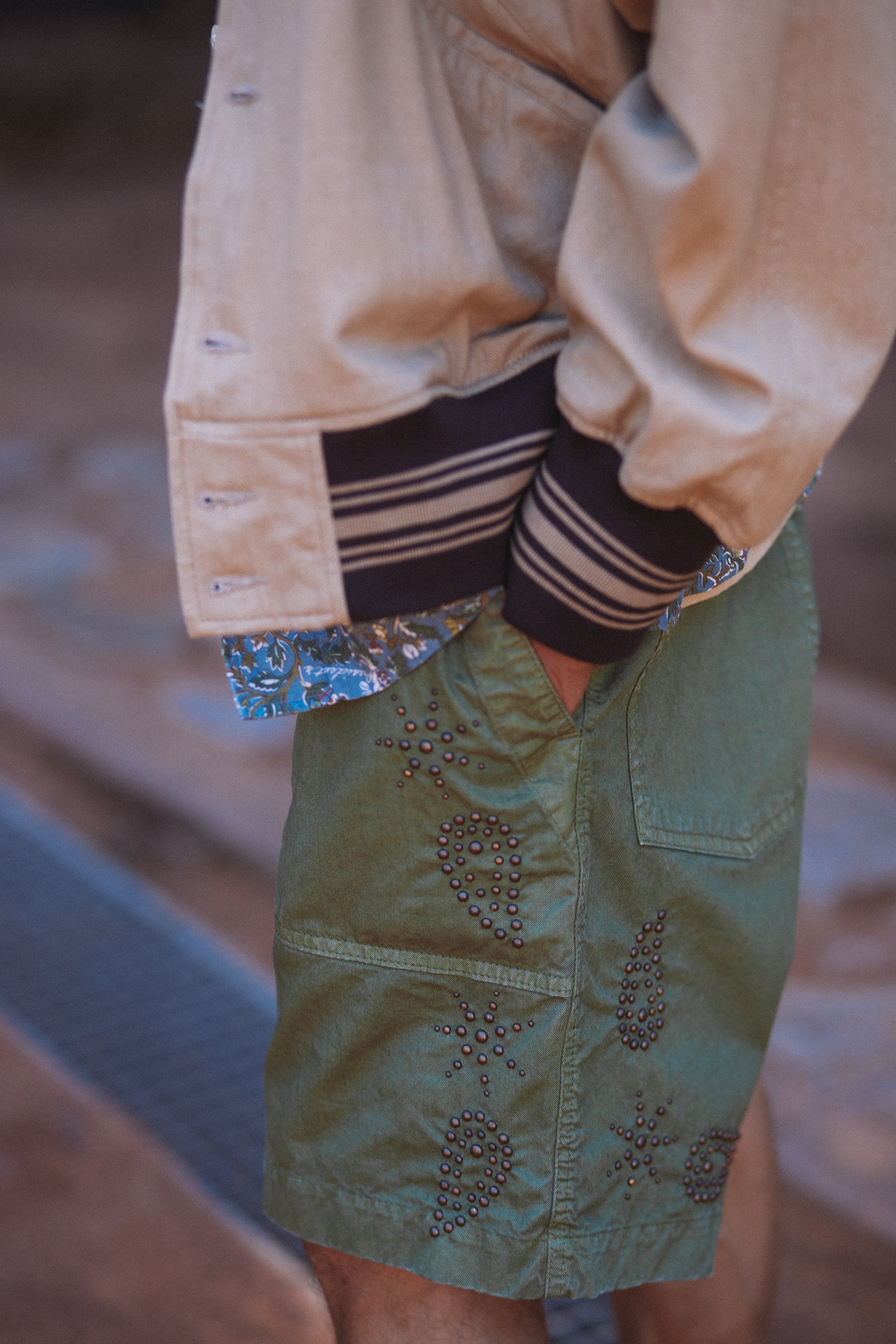 PRESIDENT’S Bryan Jacket In Beans Dirty Wash Suede