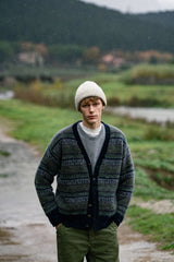 PRESIDENT’S Cardigan Over P's Alpaca Vintage Jacquard