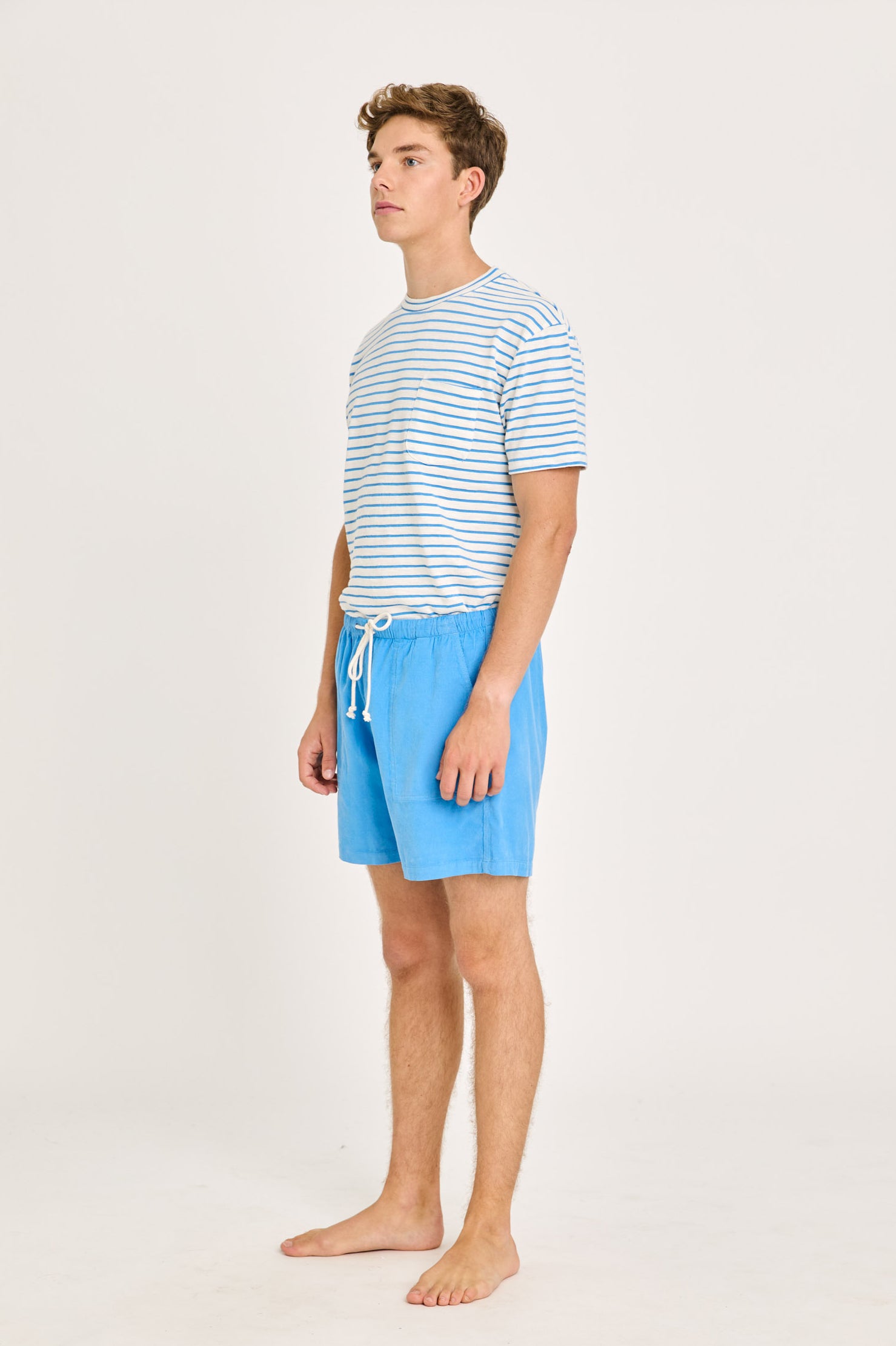 Pantaloncini Formigal LA PAZ in velluto a coste per bambini azzurro