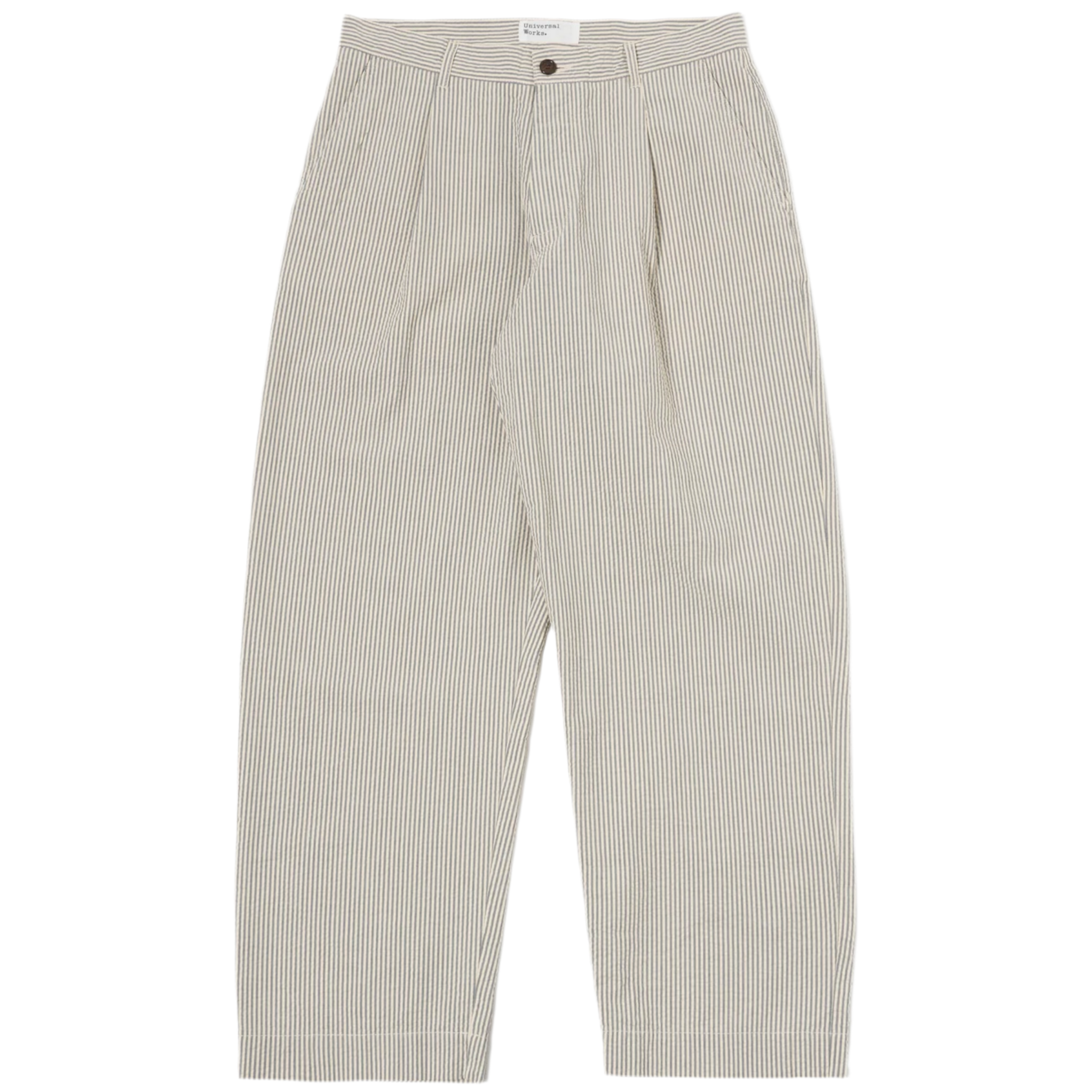 UNIVERSAL WORKS Duke Pant in Grey Derby Stripe