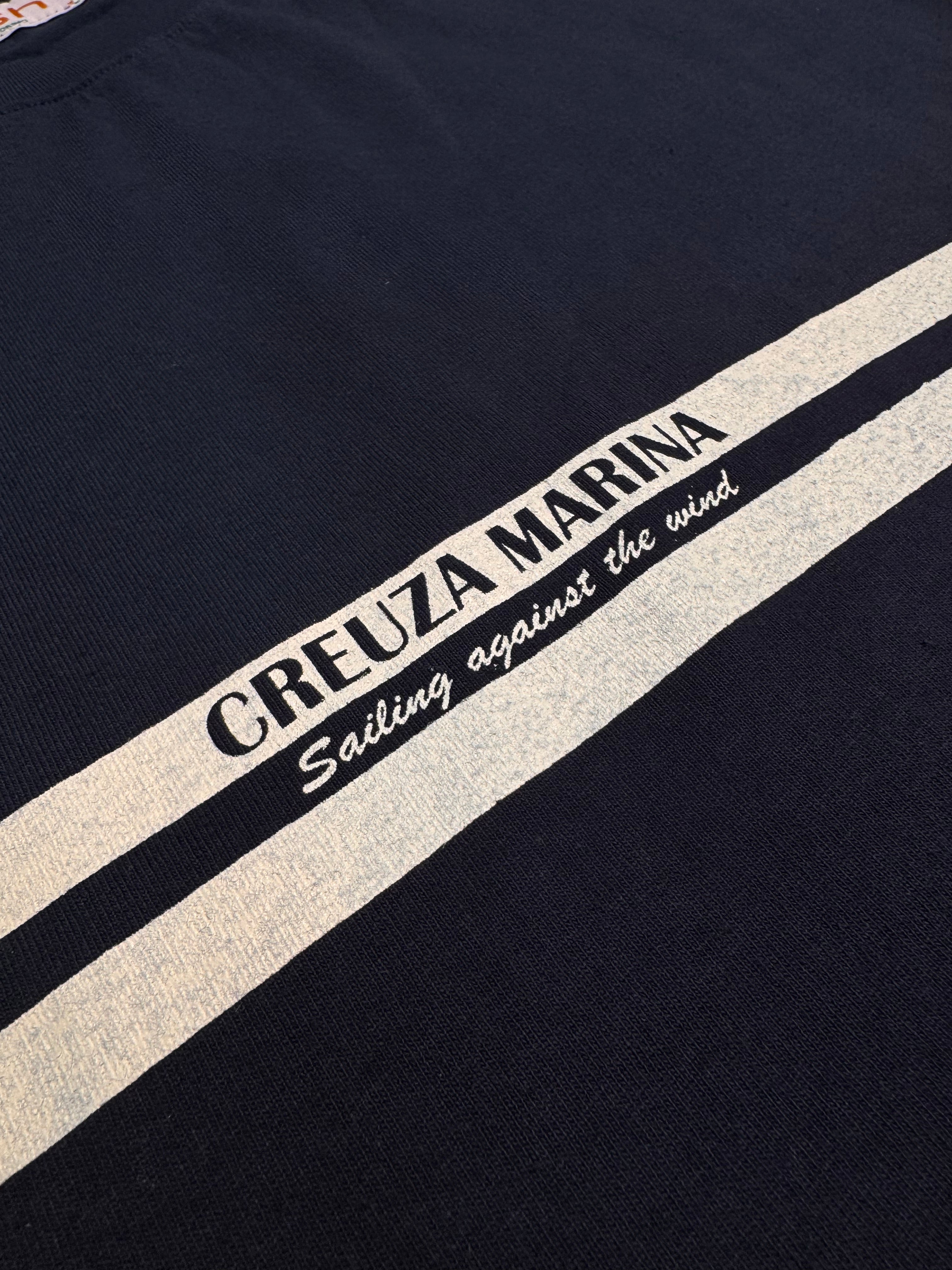 T-shirt in cotone FRESH Creuza Marina blu navy