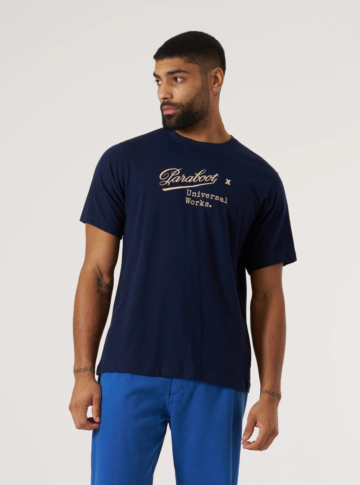 PARABOOT x Universal Works Navy Single Jersey Short Sleeve Tee