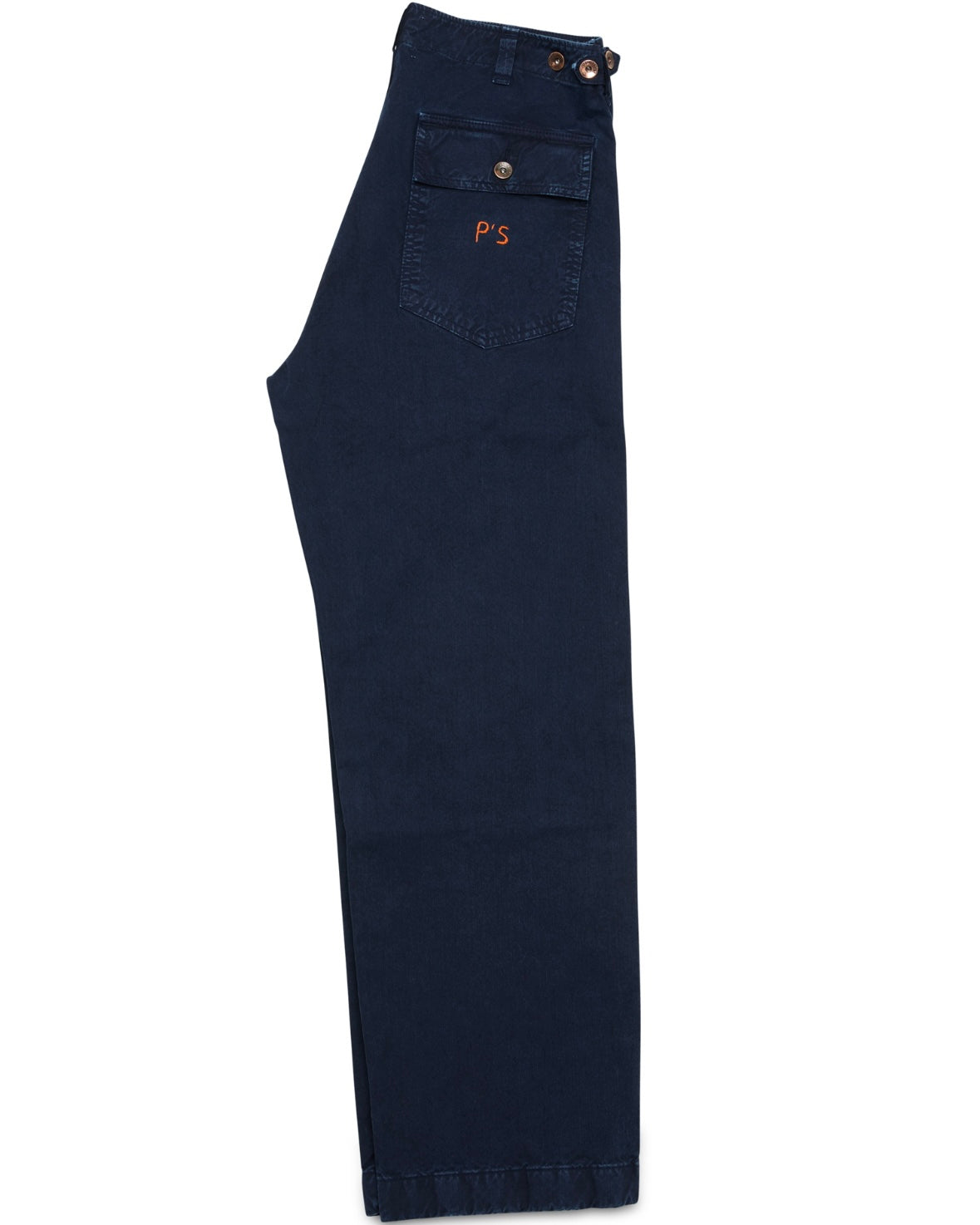 PRESIDENT’s Slub Cotton Fatigue Pants in Navy Blue