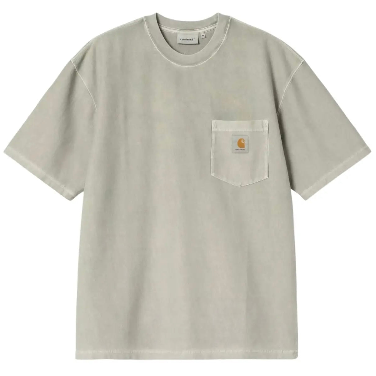 CARHARTT WIP T-Shirt Loose Pocket S/S Verde Shady Tinta in Capo