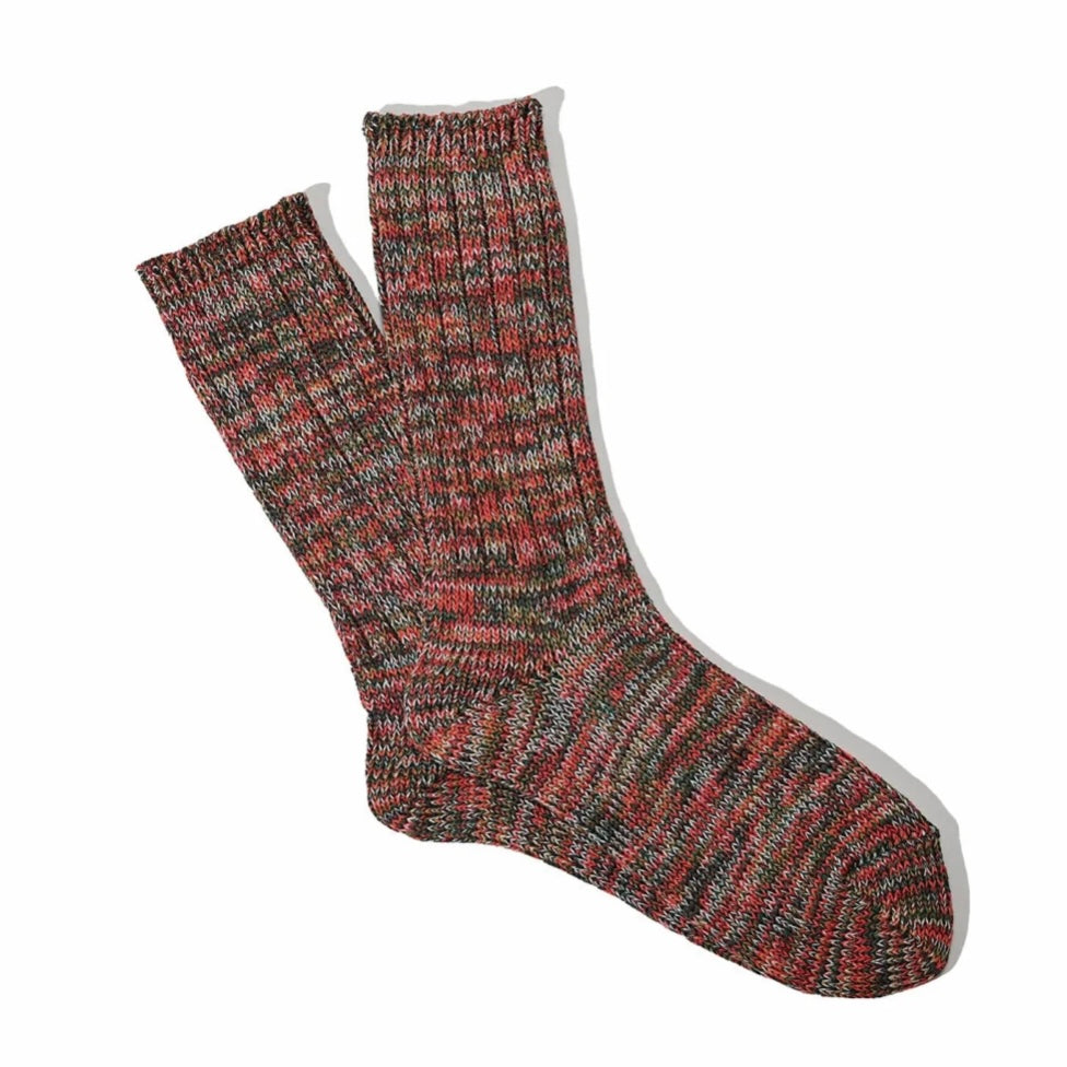 ANONYMOUS ISM 5Color Mix Crew Socks Red