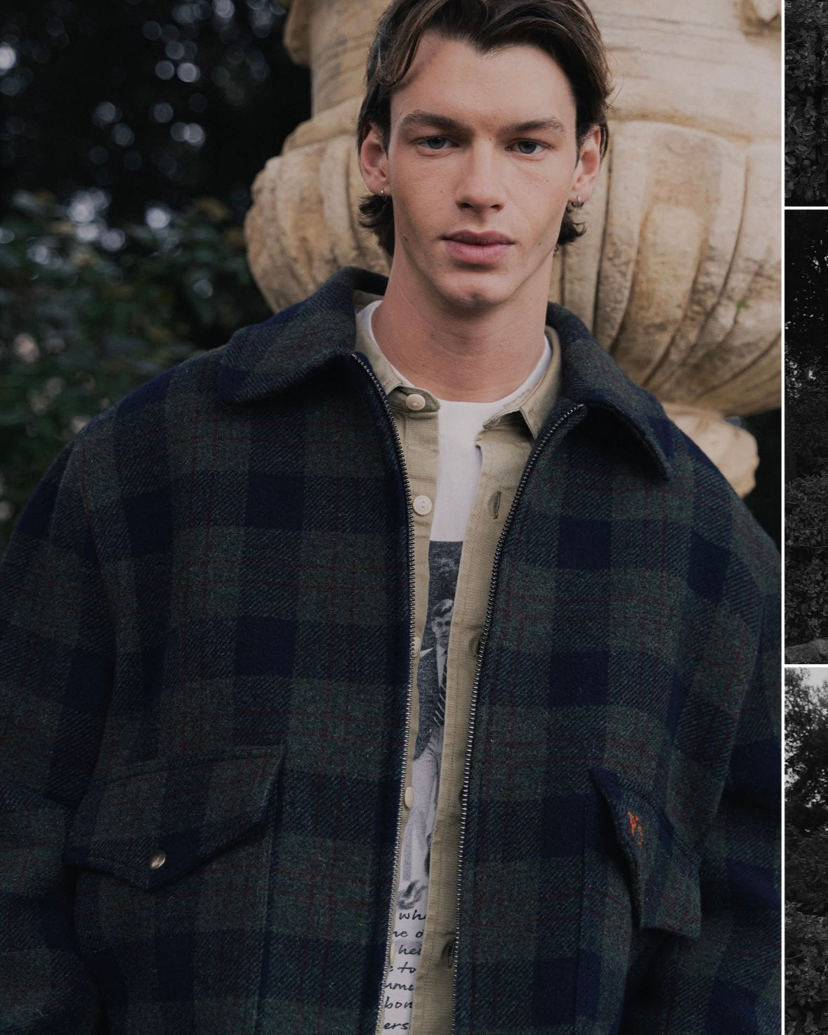 PRESIDENT’s Uncle Tom P'S Wool check Blue/Green