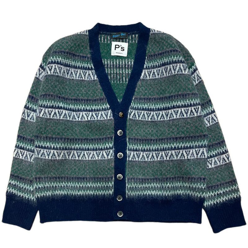 PRESIDENT’S Cardigan Over P's Alpaca Vintage Jacquard