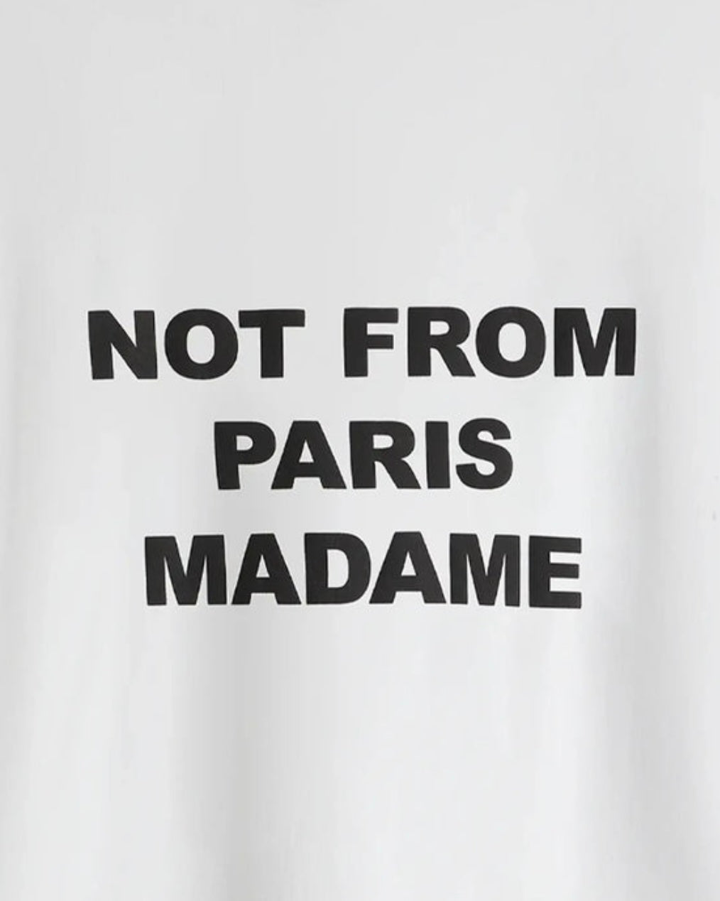 DRÔLE DE MONSIEUR Le T-Shirt Slogan Optic White