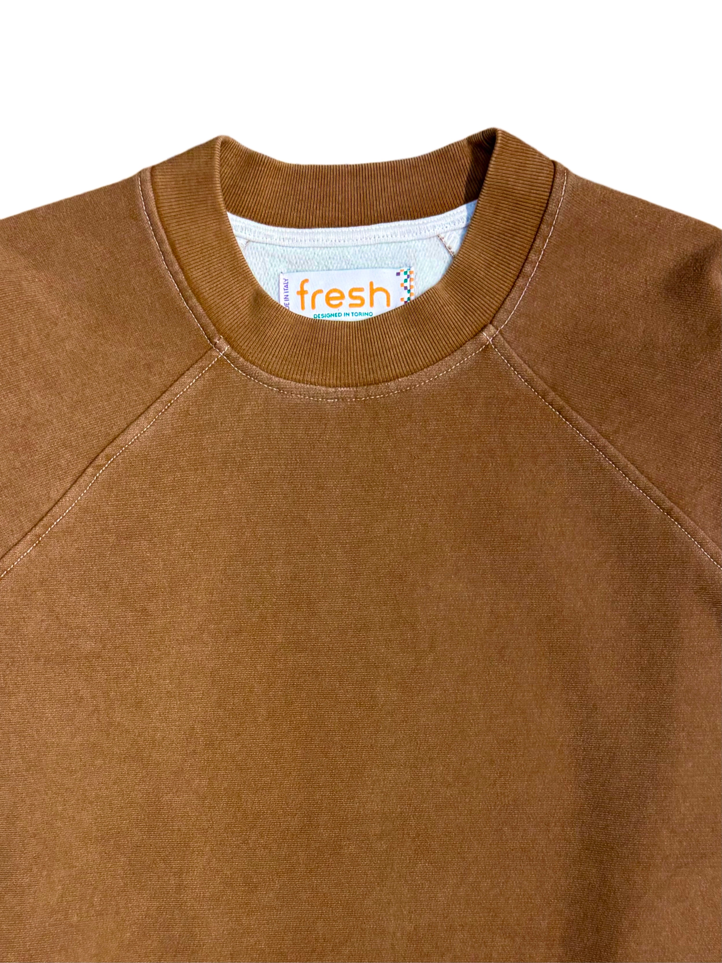 FRESH Billie Plated Cotton Sweatshirt in Brown