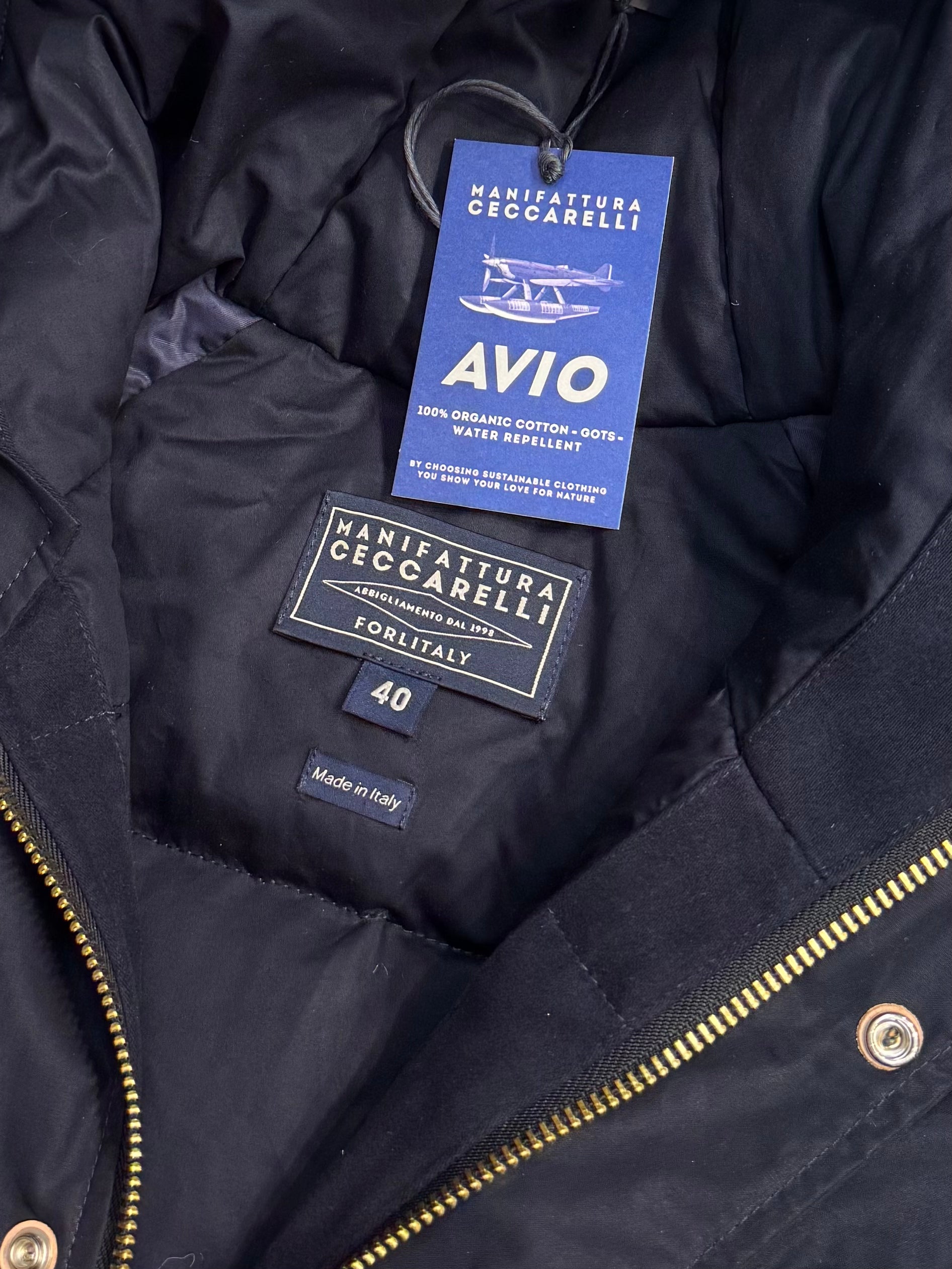 MANIFATTURA CECCARELLI Fisherman Parka Avio Navy