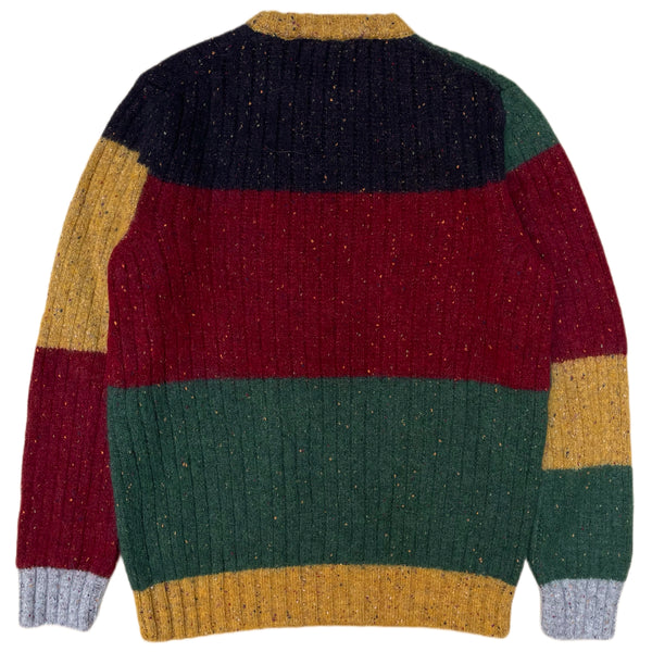 FRESH Issey Colorblock Crew Neck Wool Sweater