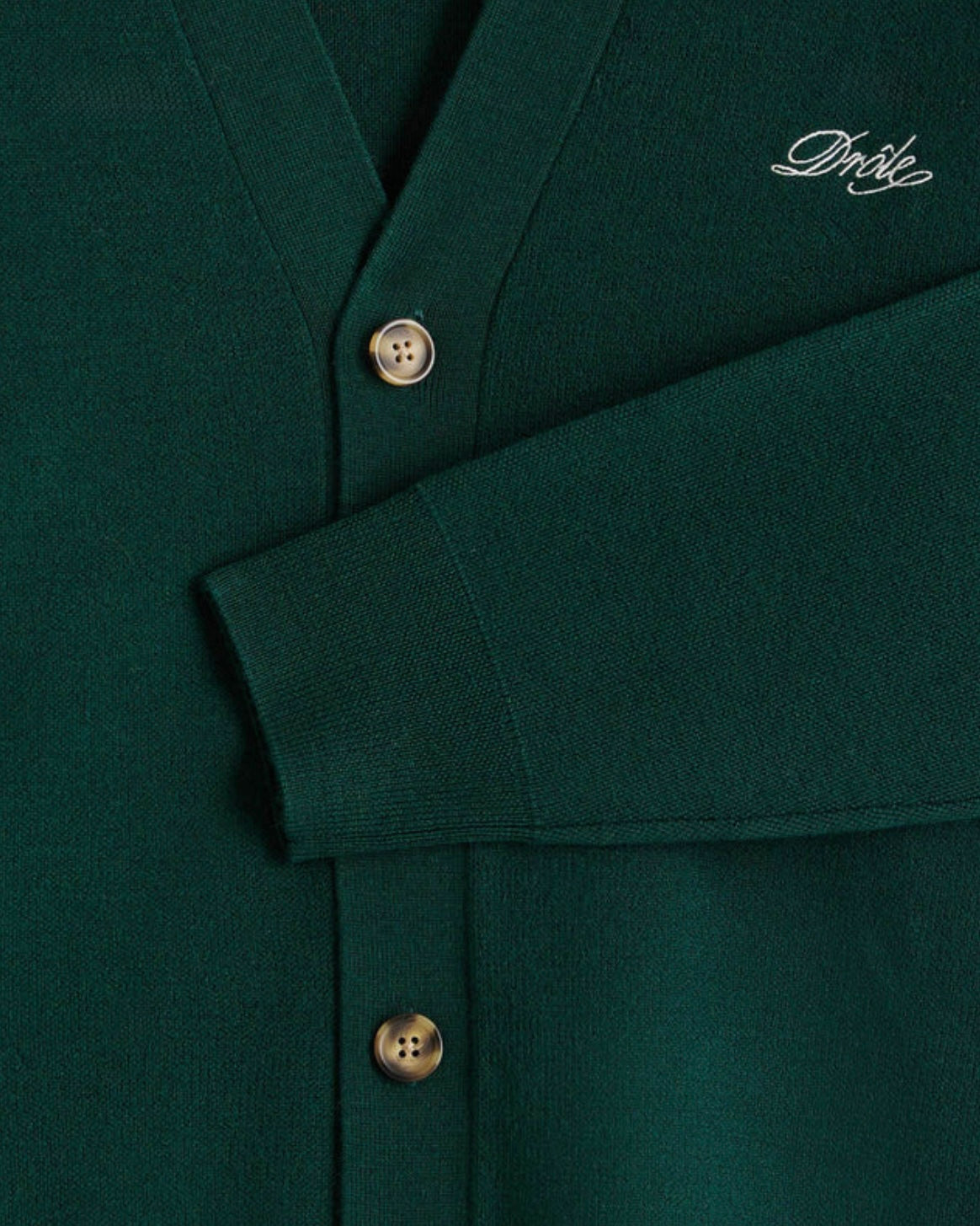 DRÔLE DE MONSIEUR Le Cardigan Drôle Dark Green