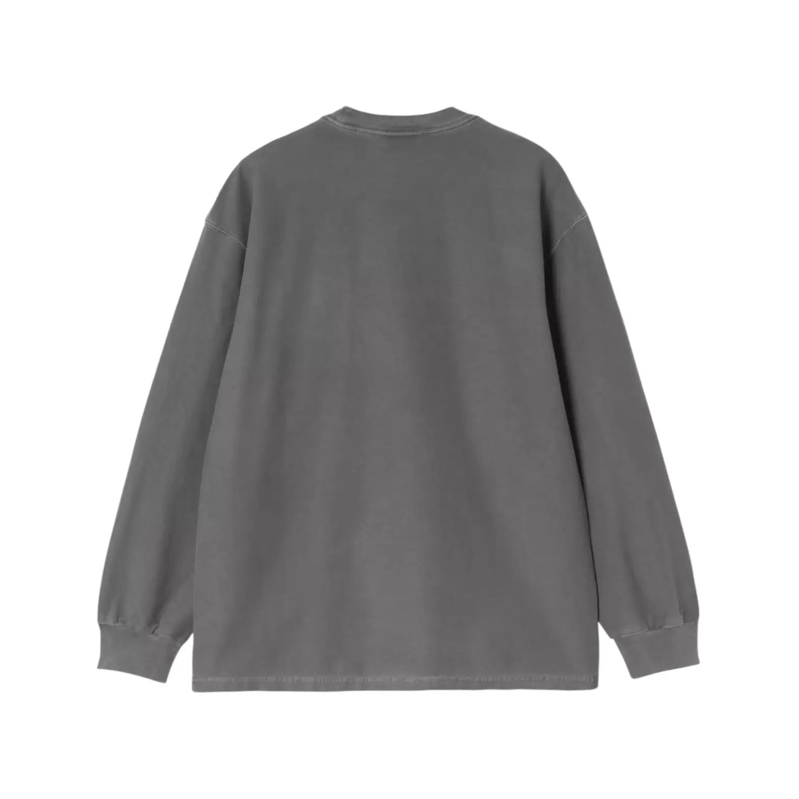 CARHARTT WIP T-Shirt Manica Lunga Loose Pocket Tinto in Capo Nero