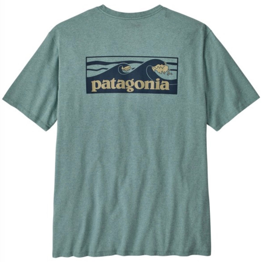 PATAGONIA Men's Boardshort Logo Pocket Responsibili-Tee® Blu Sage