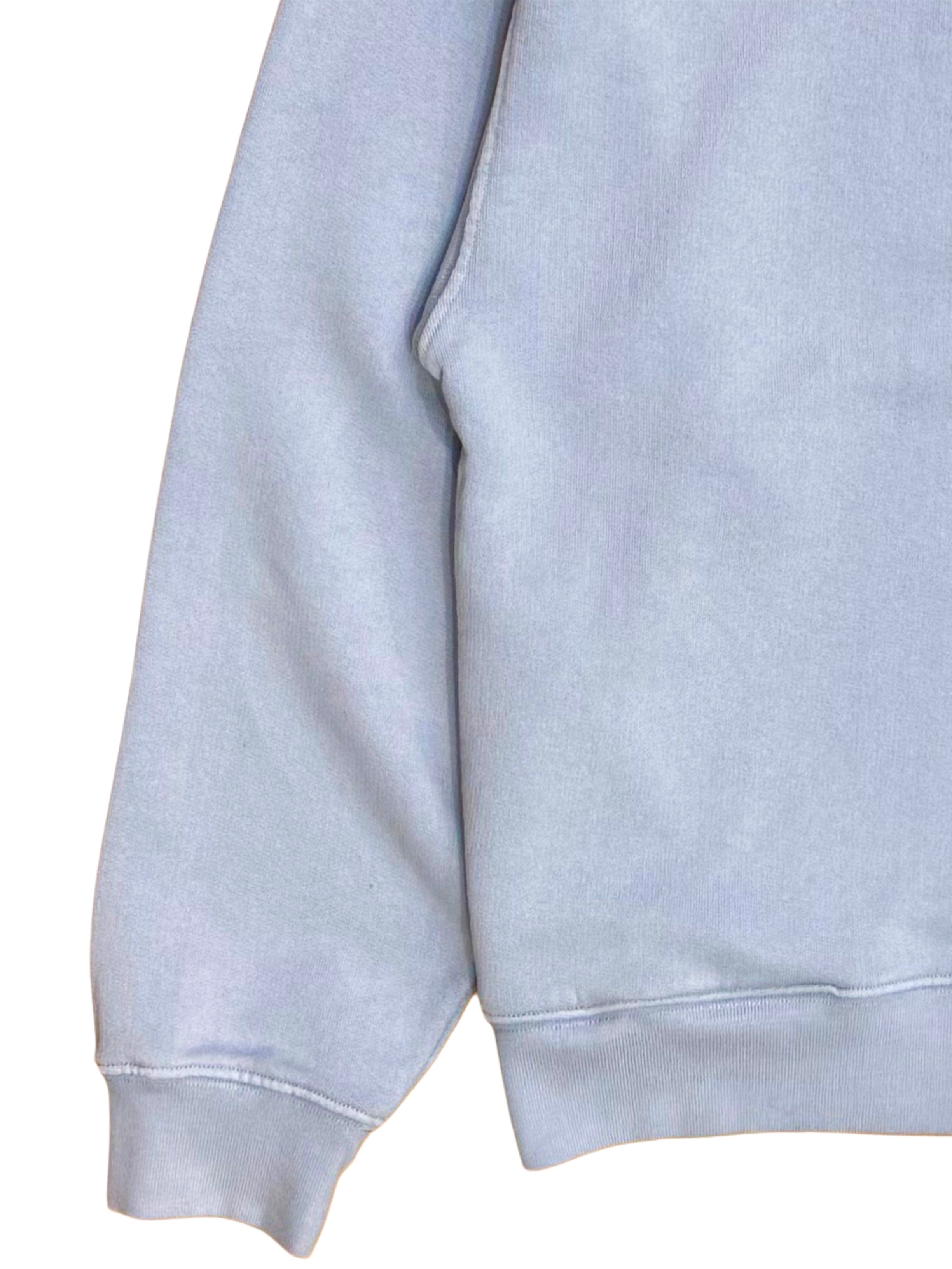 FRESH Mike Cotton Polo Sweatshirt in Sugar Blue