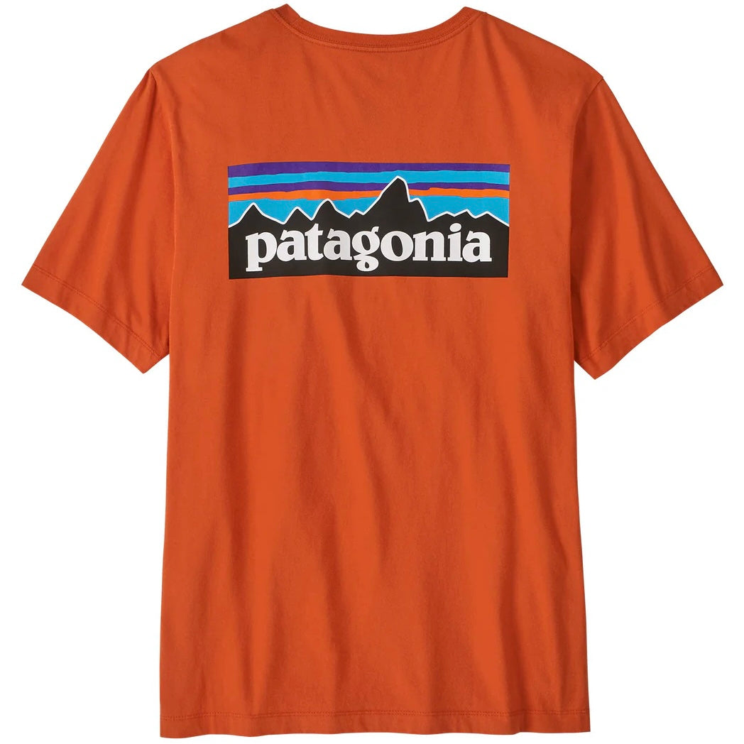 PATAGONIA Men's P-6 Logo Responsibili-Tee® Coal Orange