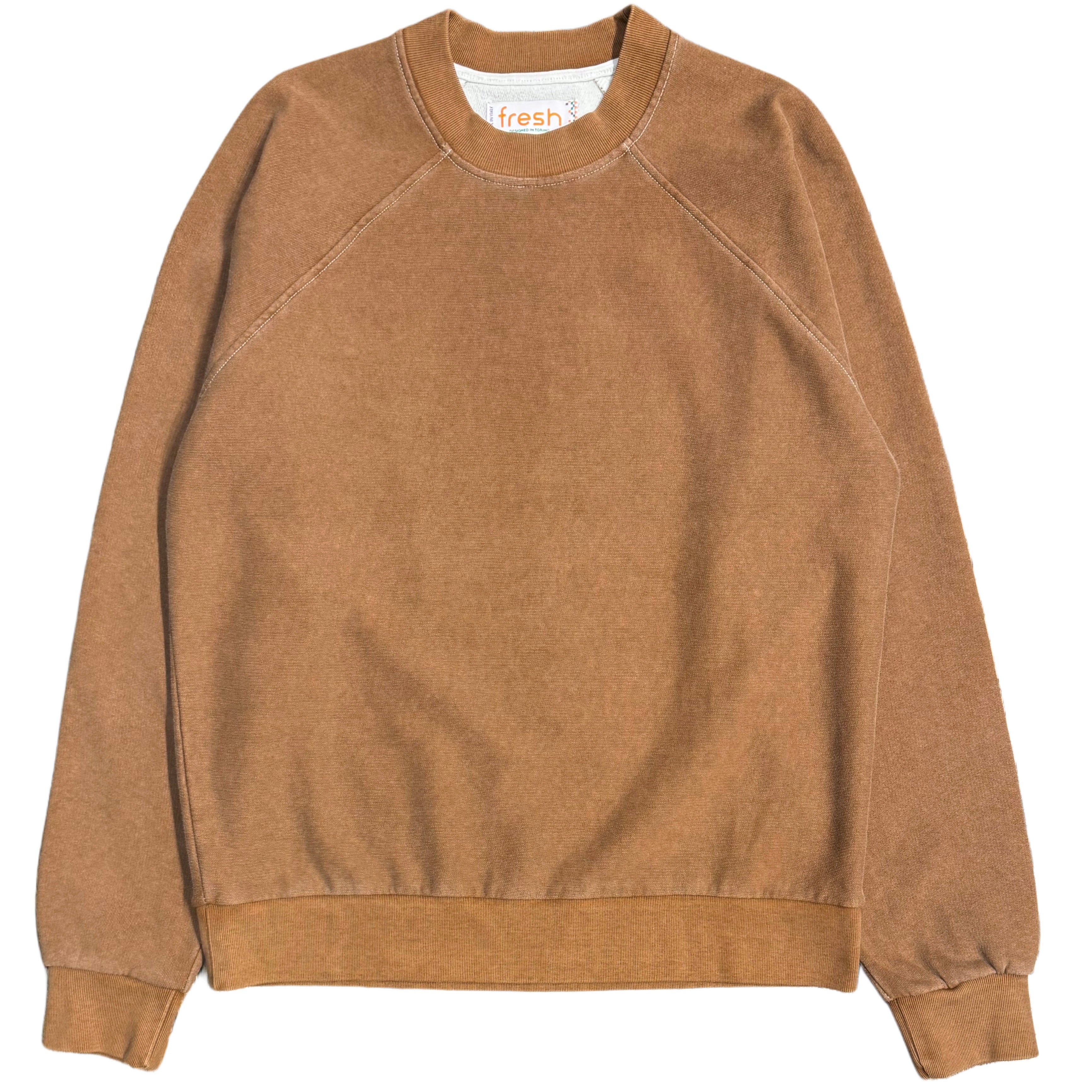 FRESH Billie Plated Cotton Sweatshirt in Brown