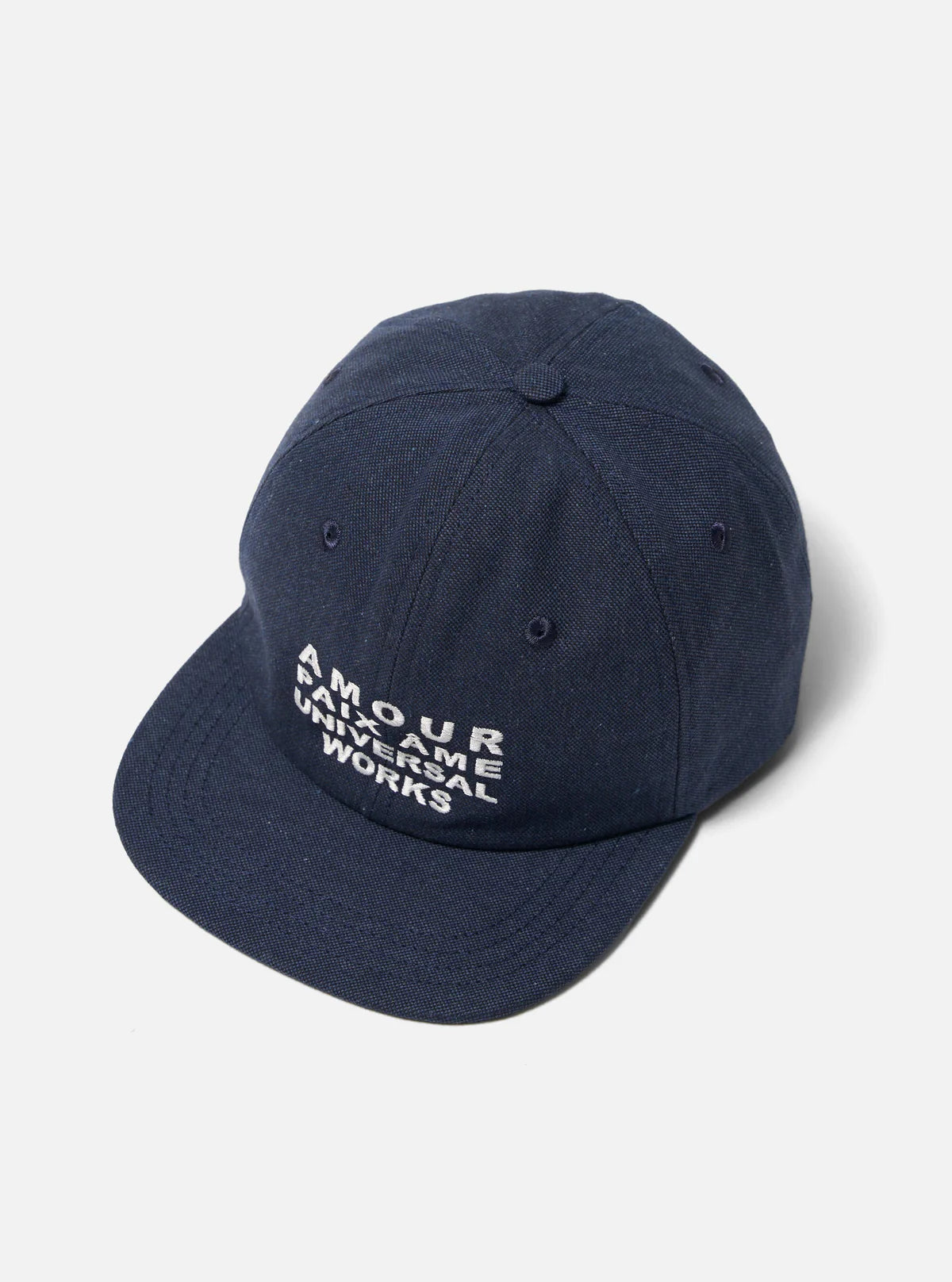 UNIVERSAL WORKS Indigo Offline Denim Baseball Hat