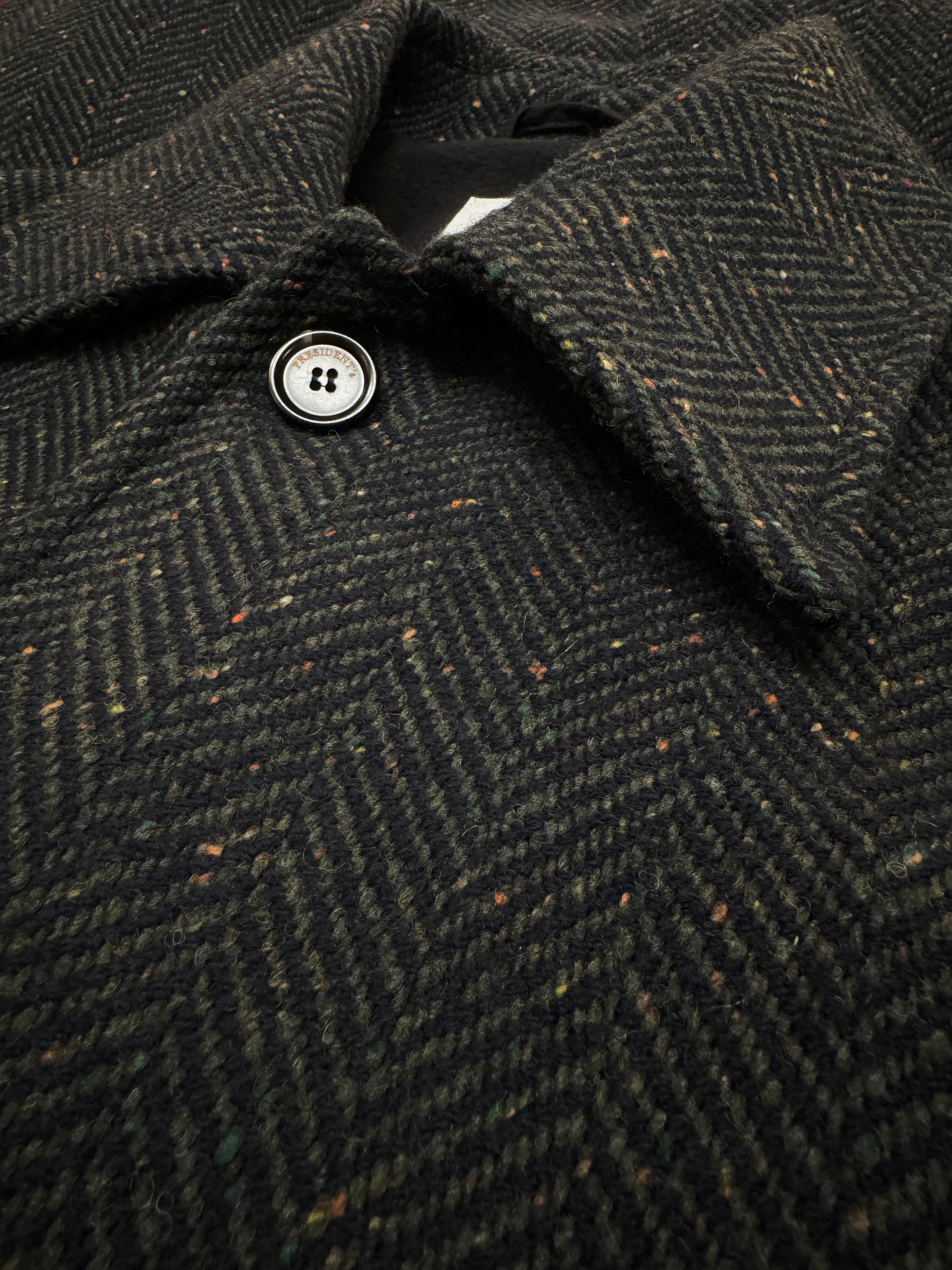 PRESIDENT’s Garden Coat Donegal Wool Blue/Green